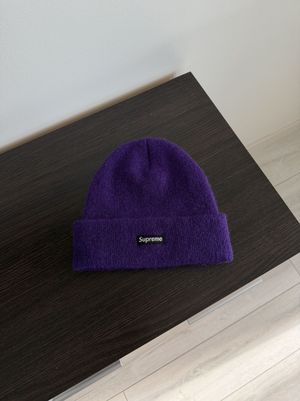 Supreme Supreme mohair wool beanie FW18 purple hat Size ONE SIZE - 1 Thumbnail
