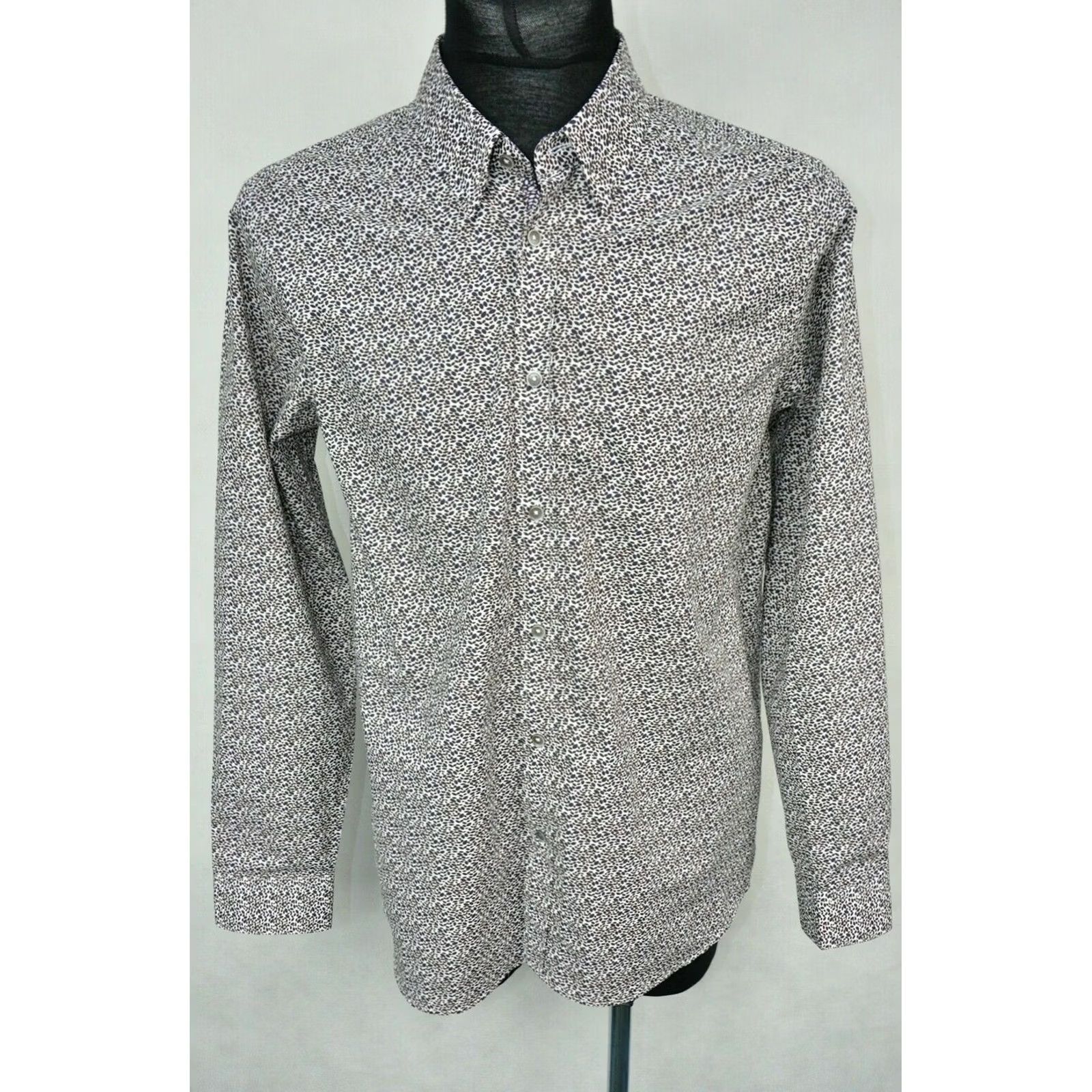 Ted Baker Ted Baker Timmins Shirt Men's 16.5 Cotton Geometric Multicolor Button-Up Casual Formal Shirt Size US XL / EU 56 / 4 - 3 Thumbnail
