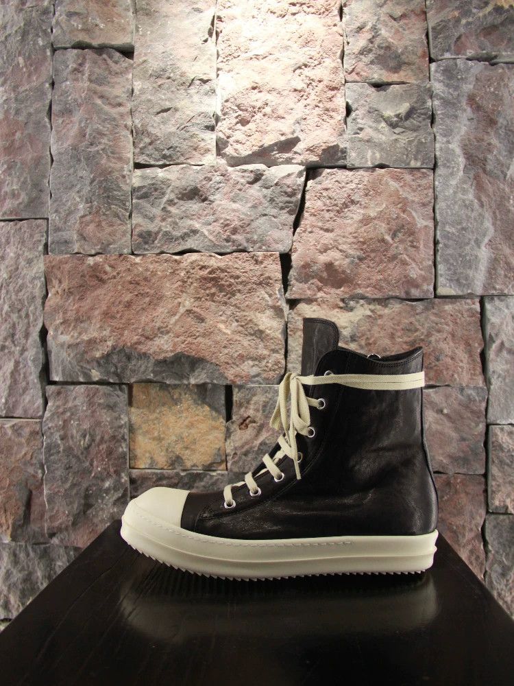Rick Owens Rick Owens Black Hitop Sneakers Women us_5 Size US 5 / IT 35 - 1 Thumbnail