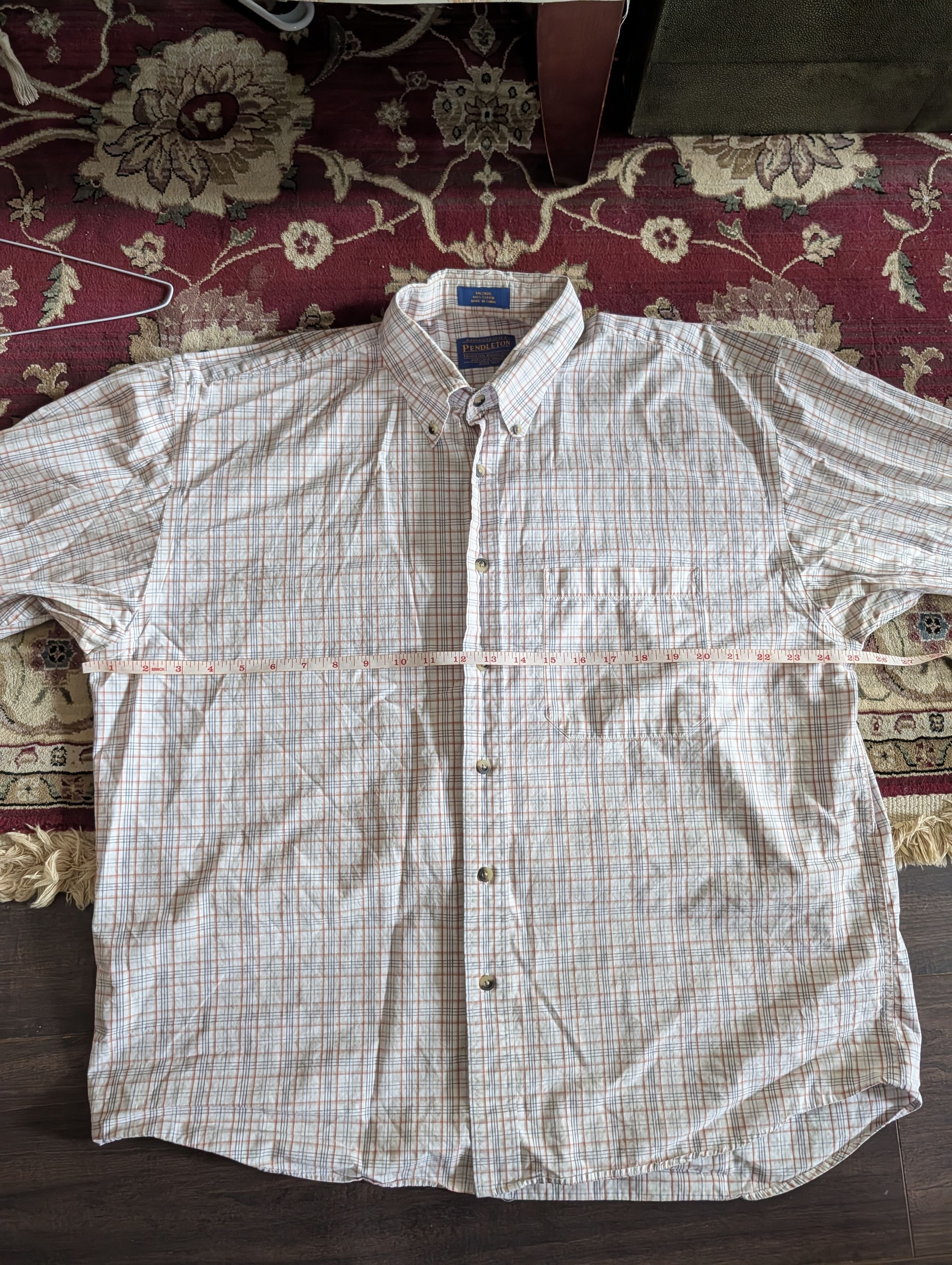 Pendleton Cotton button-down pocket shirt multicolor check XL Size US XL / EU 56 / 4 - 12 Thumbnail