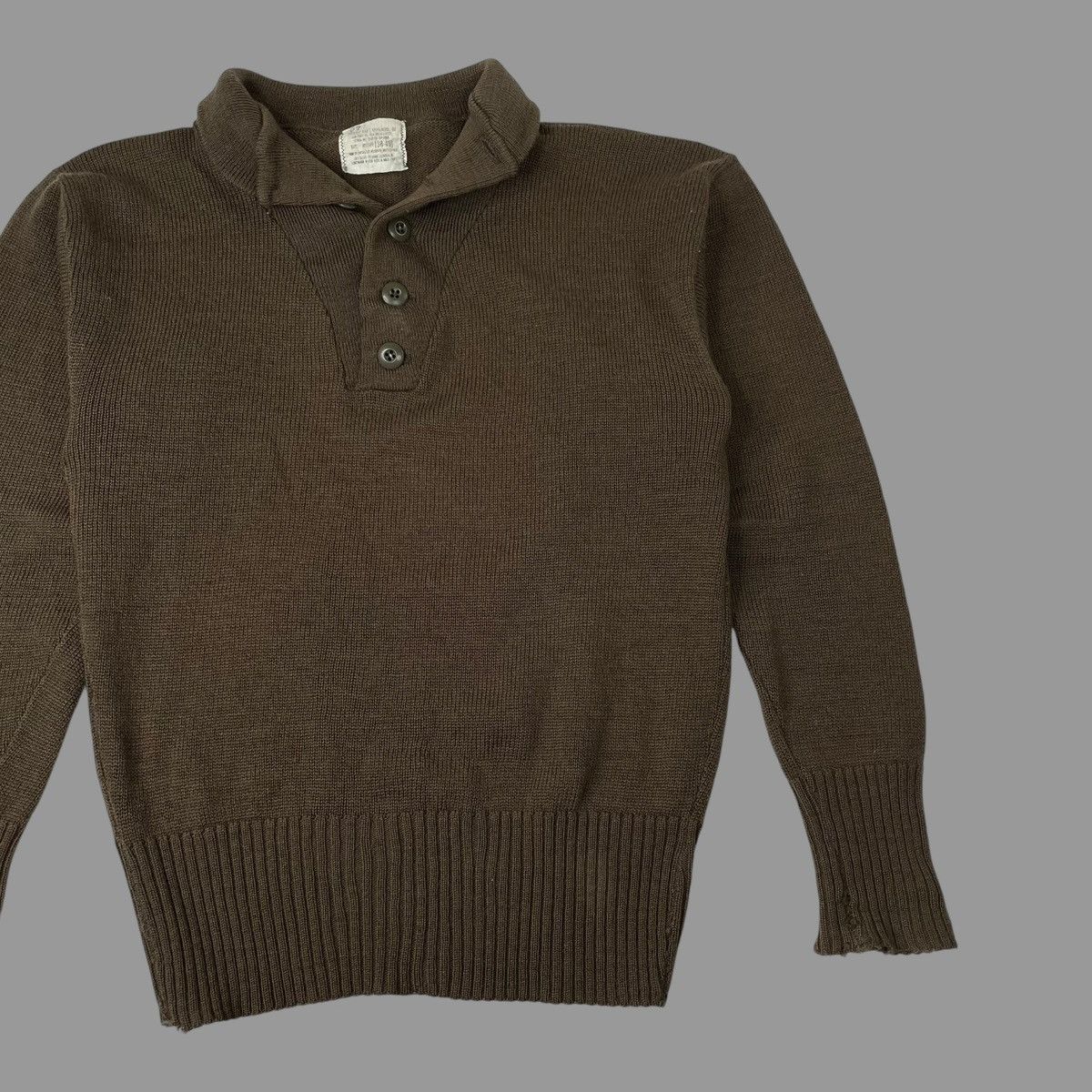 Vintage Vintage 1960s knit military sweater Size US M / EU 48-50 / 2 - 3 Thumbnail