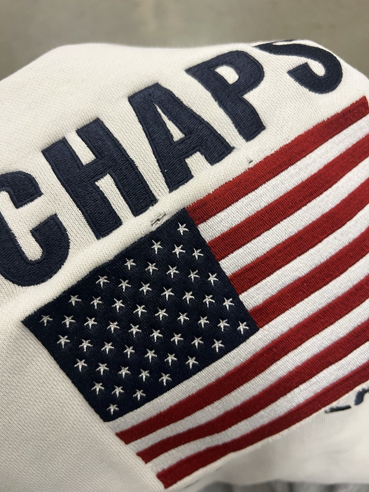 Chaps Ralph Lauren Chaps Ralph Lauren USA Flag white sweatshirt Size Large Size US L / EU 52-54 / 3 - 6 Thumbnail