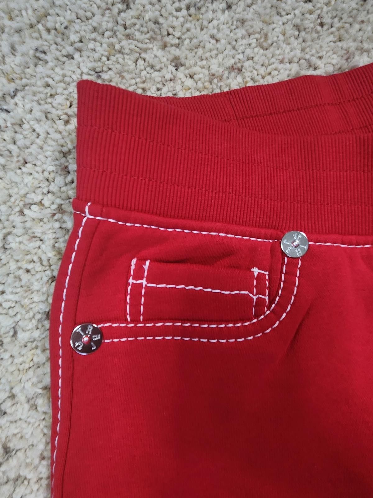 True Religion NEW True Religion Pull-On Flare Jeans Red Anniversary XL Size 40" / US 18 - 6 Thumbnail