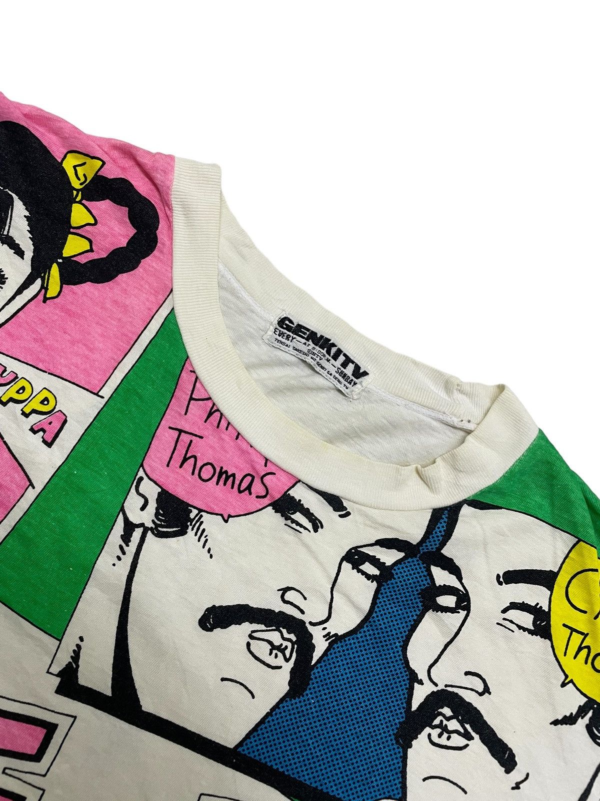 Cartoon Network × Vintage VINTAGE THOMAS BROS & USHIMITSUKUN T-SHIRT Size US L / EU 52-54 / 3 - 3 Thumbnail