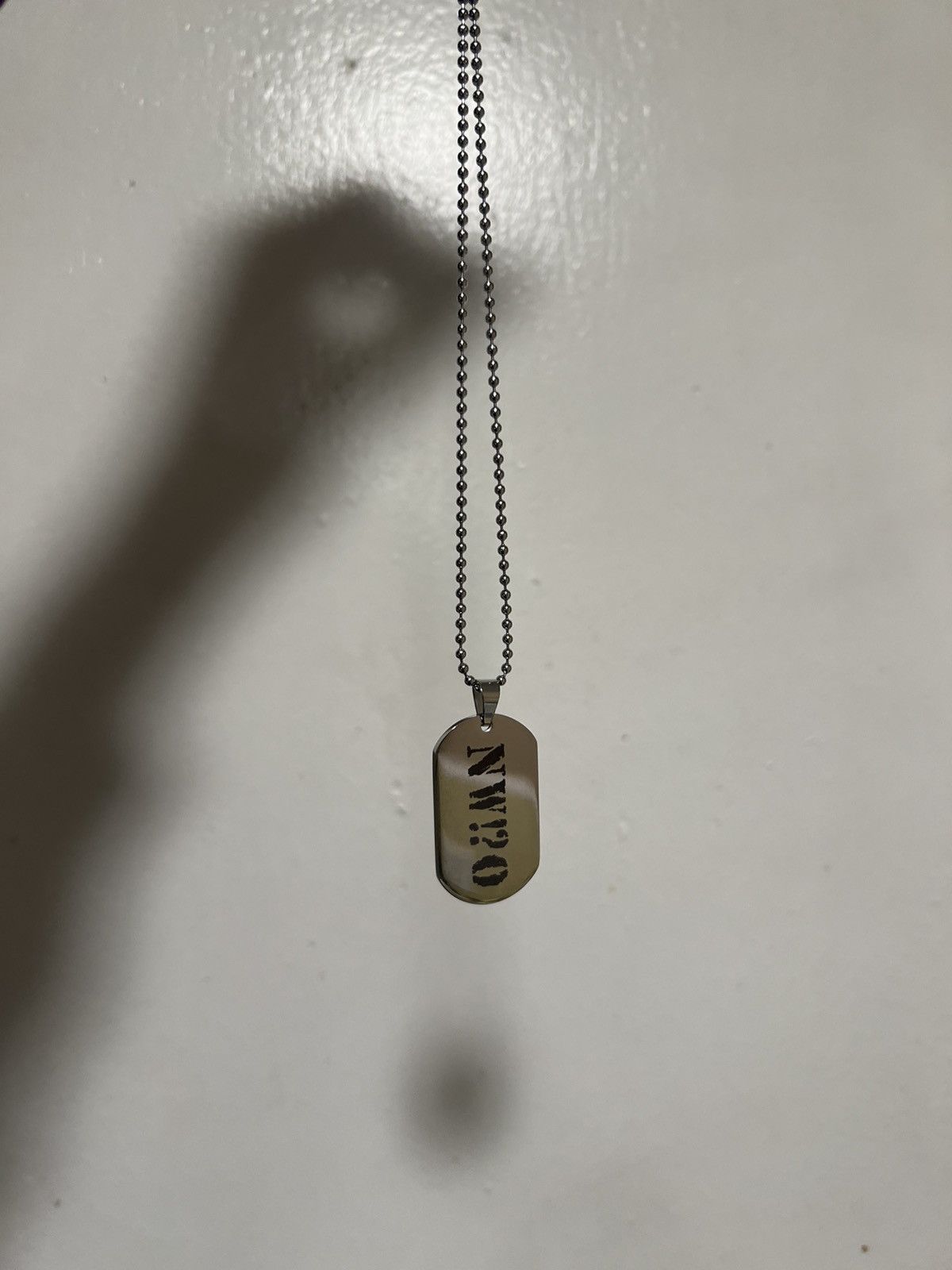 Sterling Silver Dog Tag Necklace Size ONE SIZE - 3 Thumbnail
