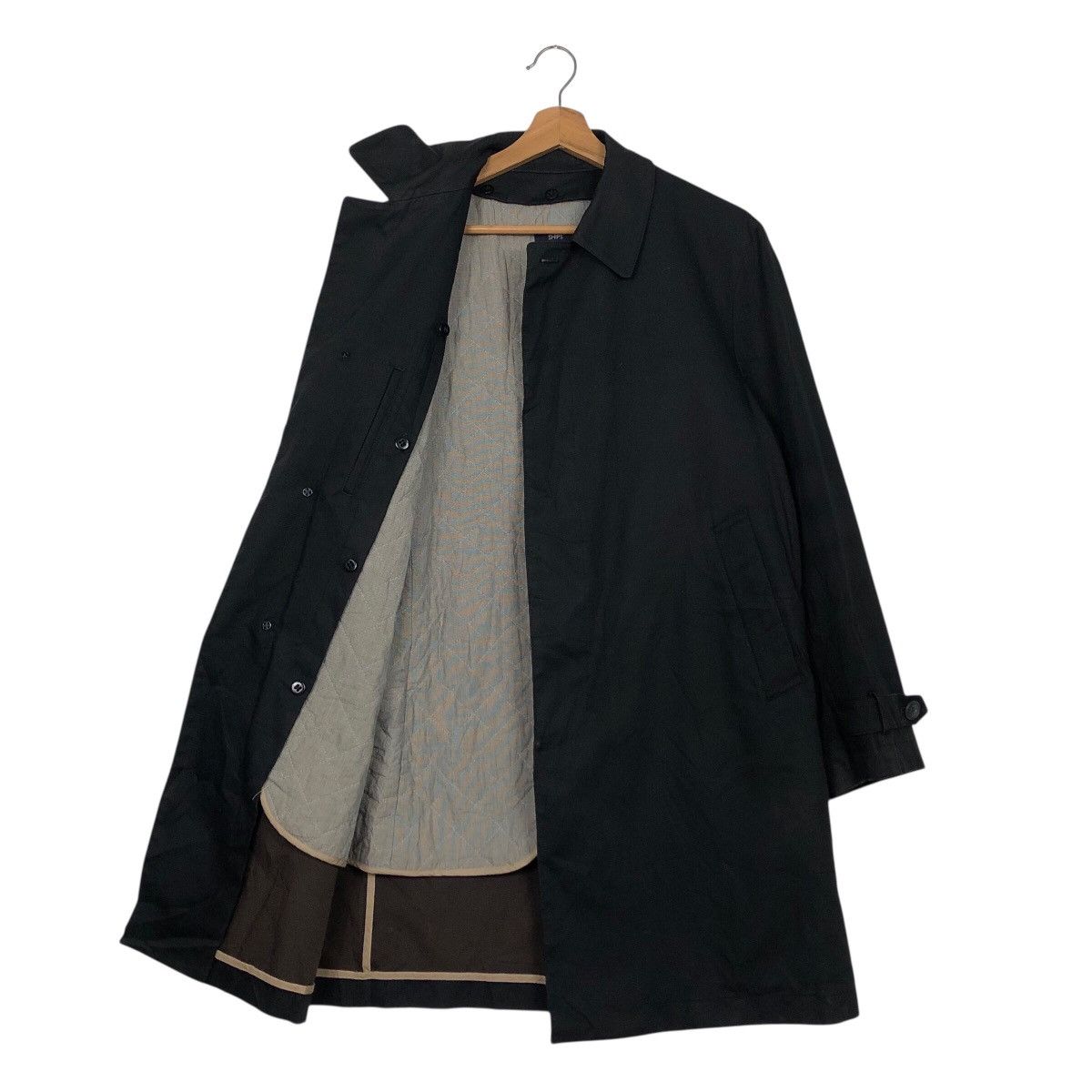 Japanese Brand SHIPS Archival Noir Tech-Twill Overcoat Issey Miyake Size US M / EU 48-50 / 2 - 13 Thumbnail