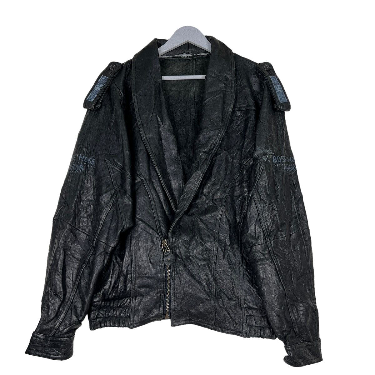 Leather × Vintage JAPANESE ASYMMETRICAL LEATHER JACKET OPIUM