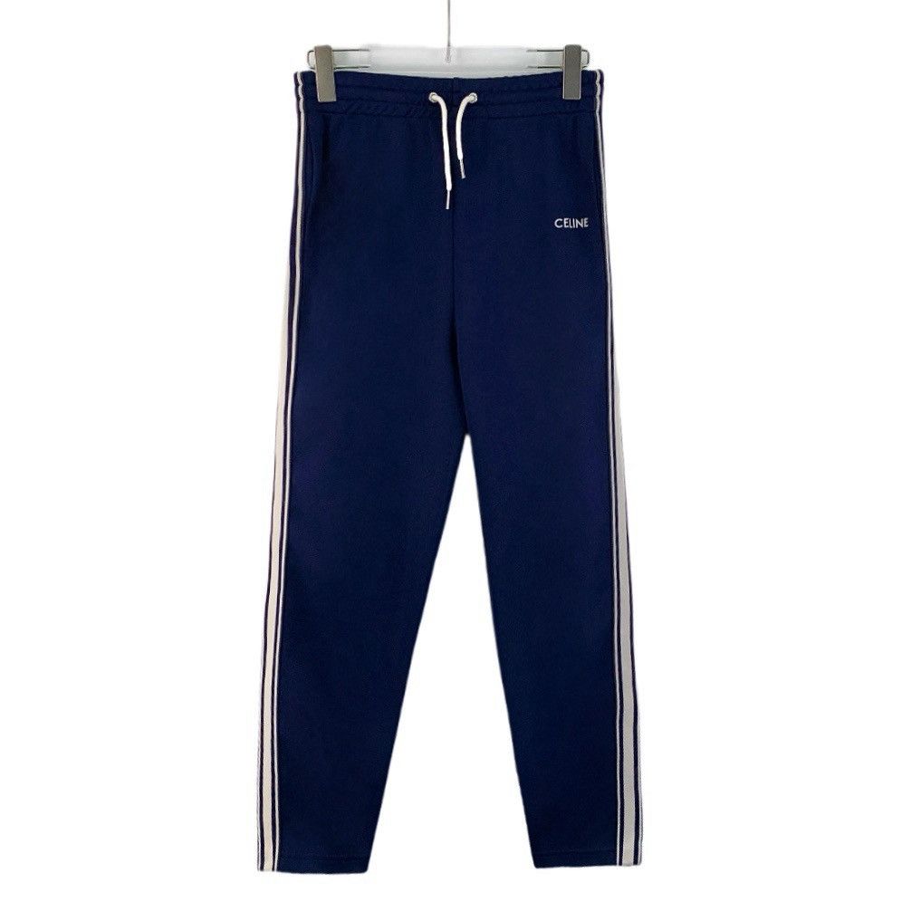 Celine Celine Navy Blue Side Stripe Casual Pants Size 25" / US 0 / IT 36 - 1 Thumbnail