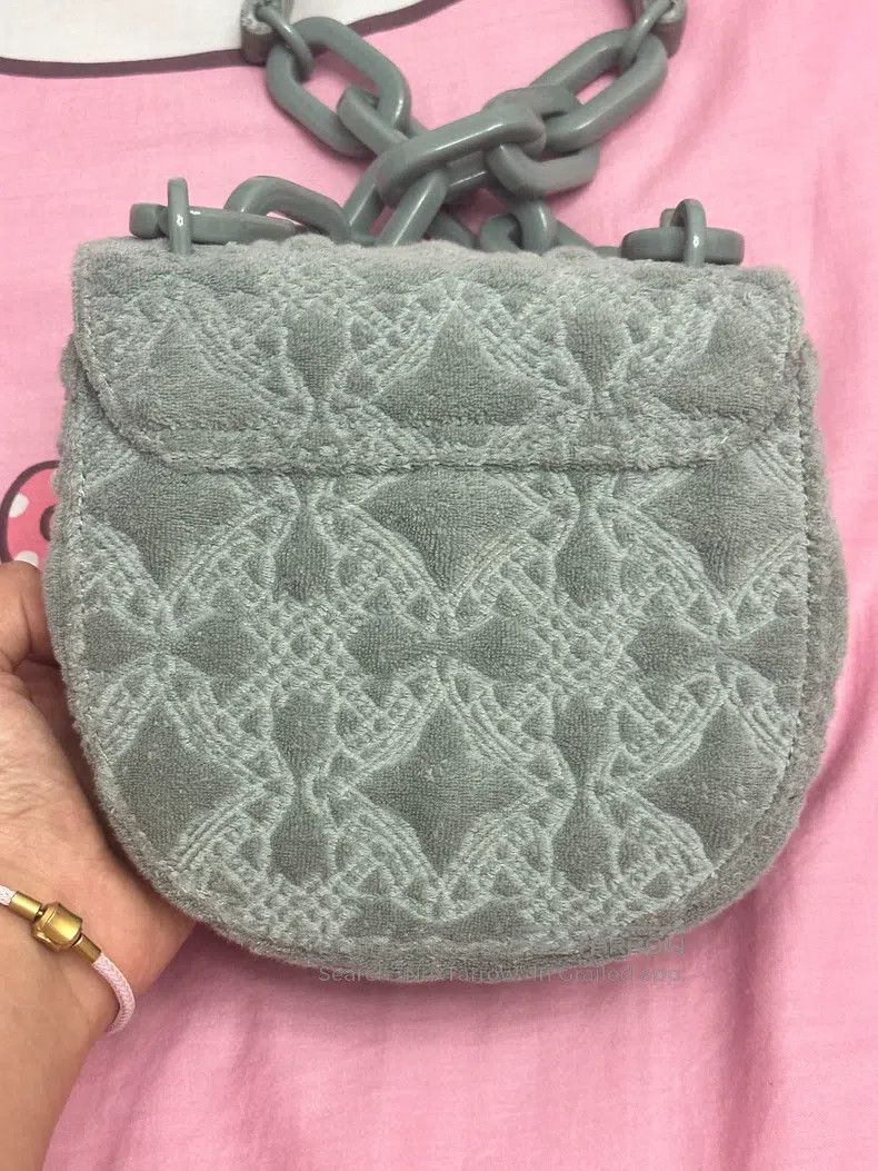 Vivienne Westwood Vivienne Westwood size os Green towel bag with embossed sad Size ONE SIZE - 4 Thumbnail