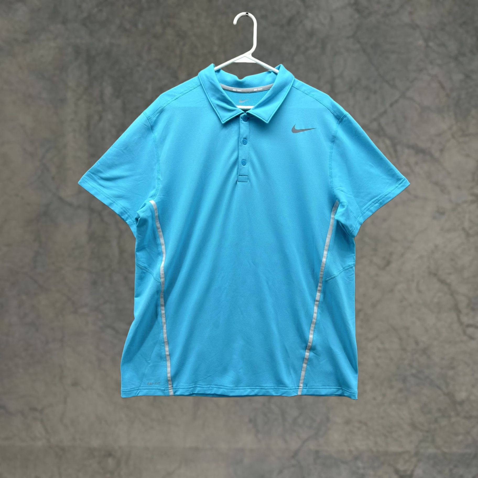 Nike Nike Dri-FIT Tennis Polo Shirt Mens XL Blue Moisture Wicking Performance Polo Shirt Size US XL / EU 56 / 4 - 1 Thumbnail