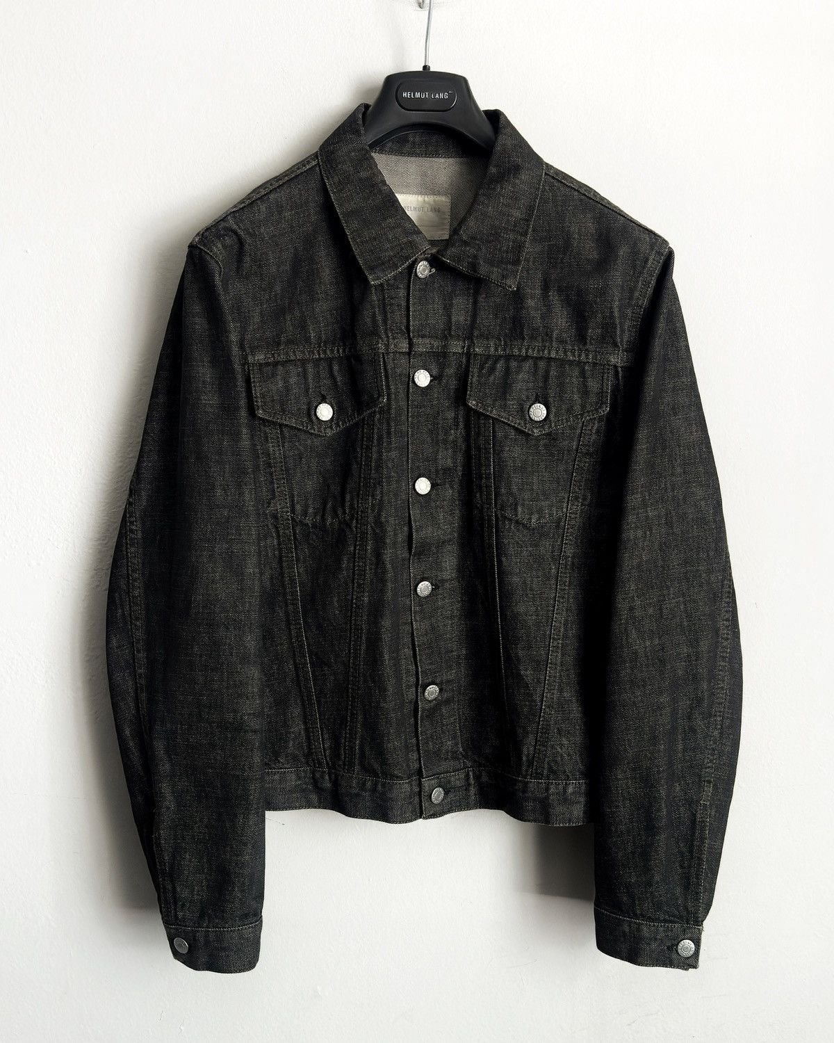 Helmut Lang Helmut Lang Mr. 87 Wax Denim Jacket with Faux Fur
