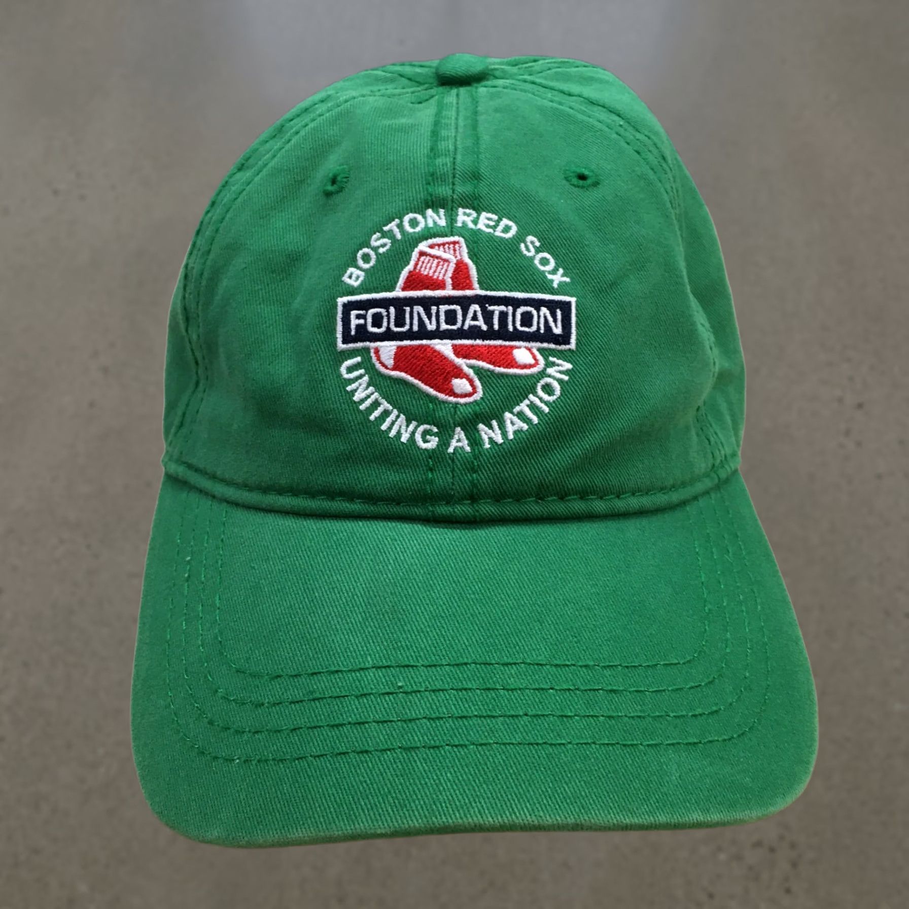 Vintage Boston Red Sox Uniting A Nation Baseball Cap Hat Mens Green One Size Size ONE SIZE - 1 Thumbnail