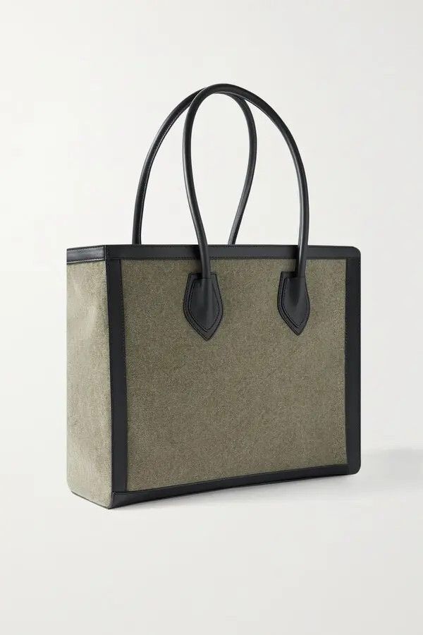 Balmain o1s1wg111225 Size:OS/B-Army Bicolor Tote Bag in Green Size ONE SIZE - 2 Thumbnail