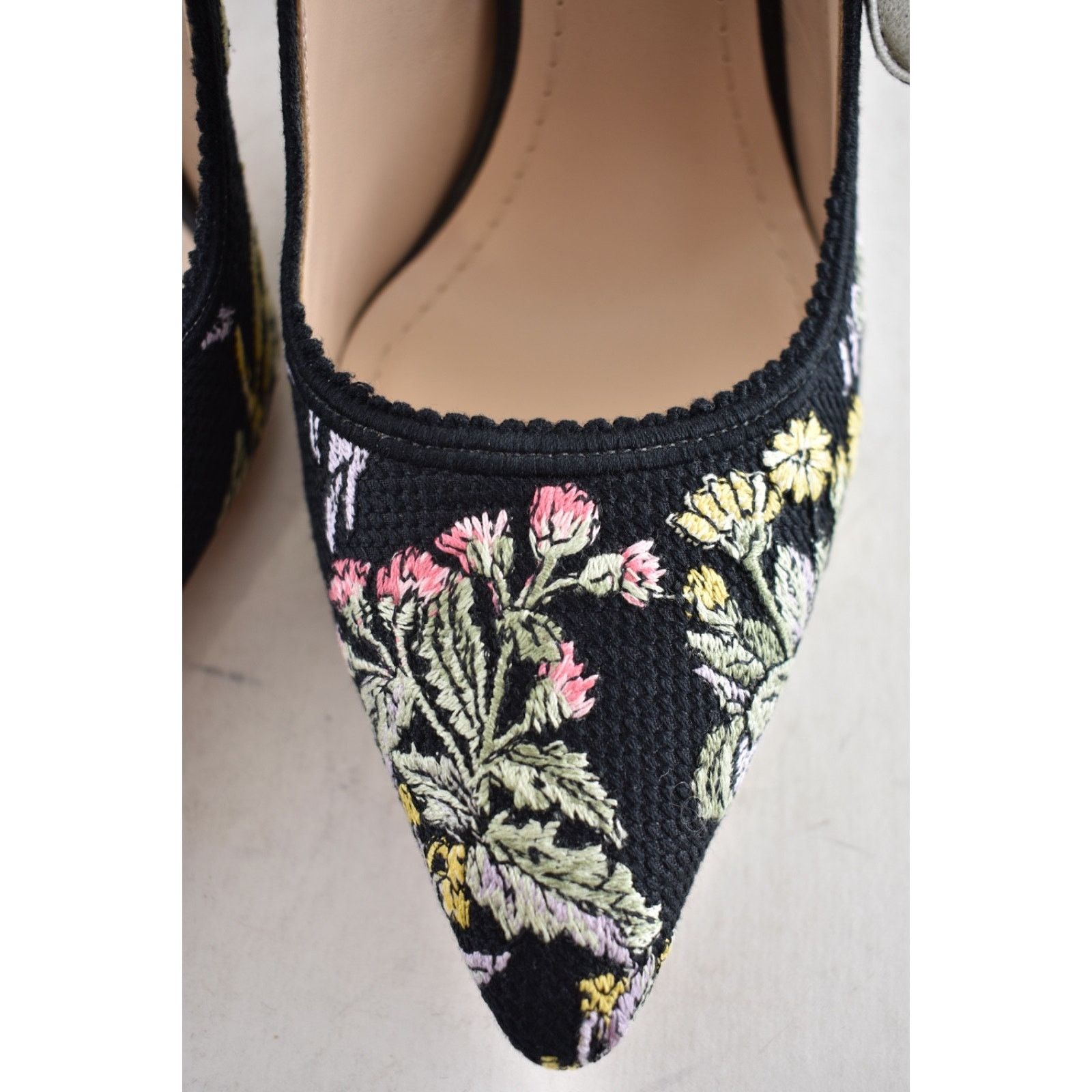Dior Dior J'adior Millefiori Floral Ribbon Logo Slingback Pump Size US 7 / IT 37 - 9 Thumbnail