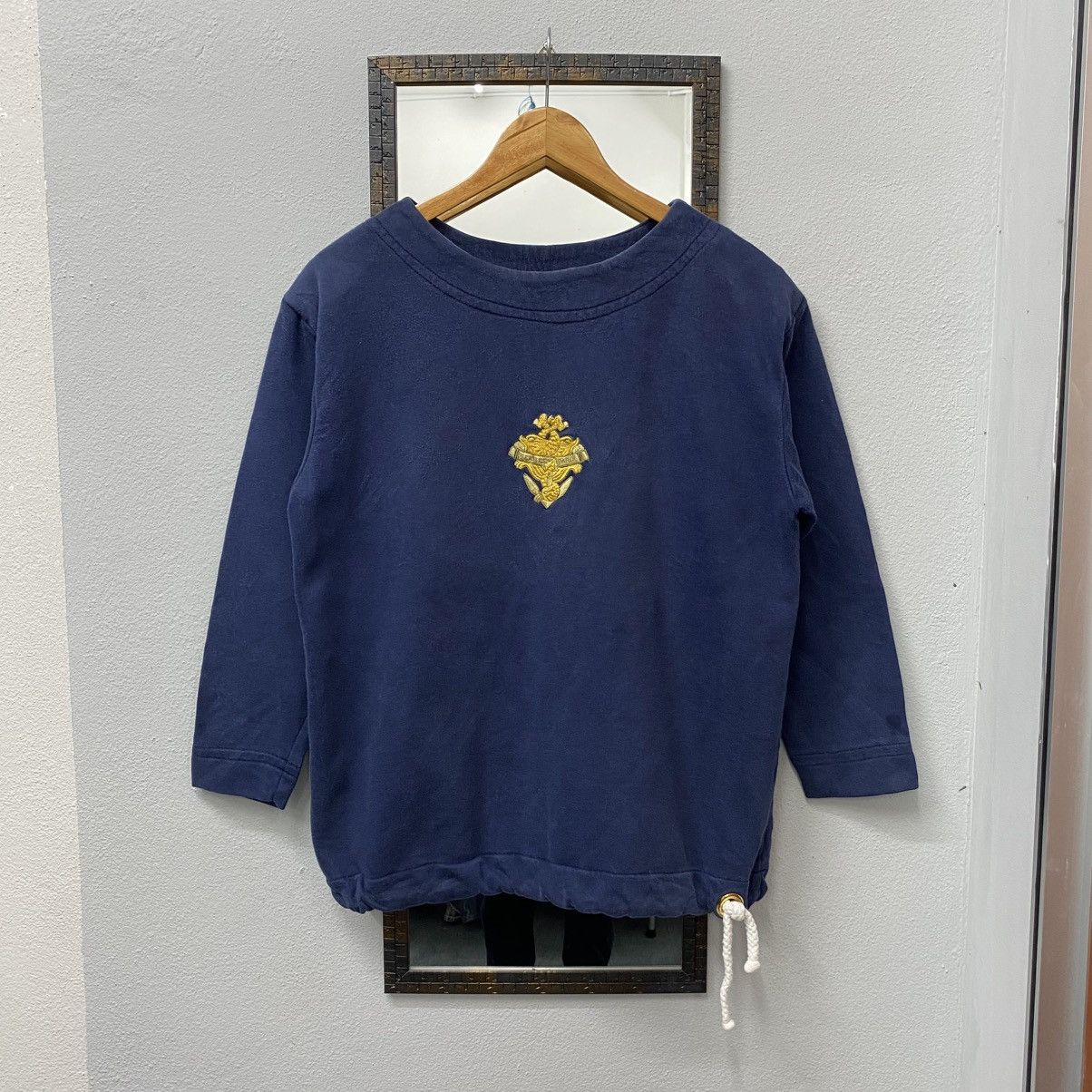 Hermes Vintage 80s HERMES PARIS Embroidery Logo Pullover Sweatshirt Size US M / EU 48-50 / 2 - 1 Thumbnail