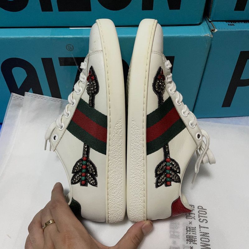Gucci Gucci Ace Embroidered Fashion Sneakers for Women Size US 5 / IT 35 - 5 Thumbnail