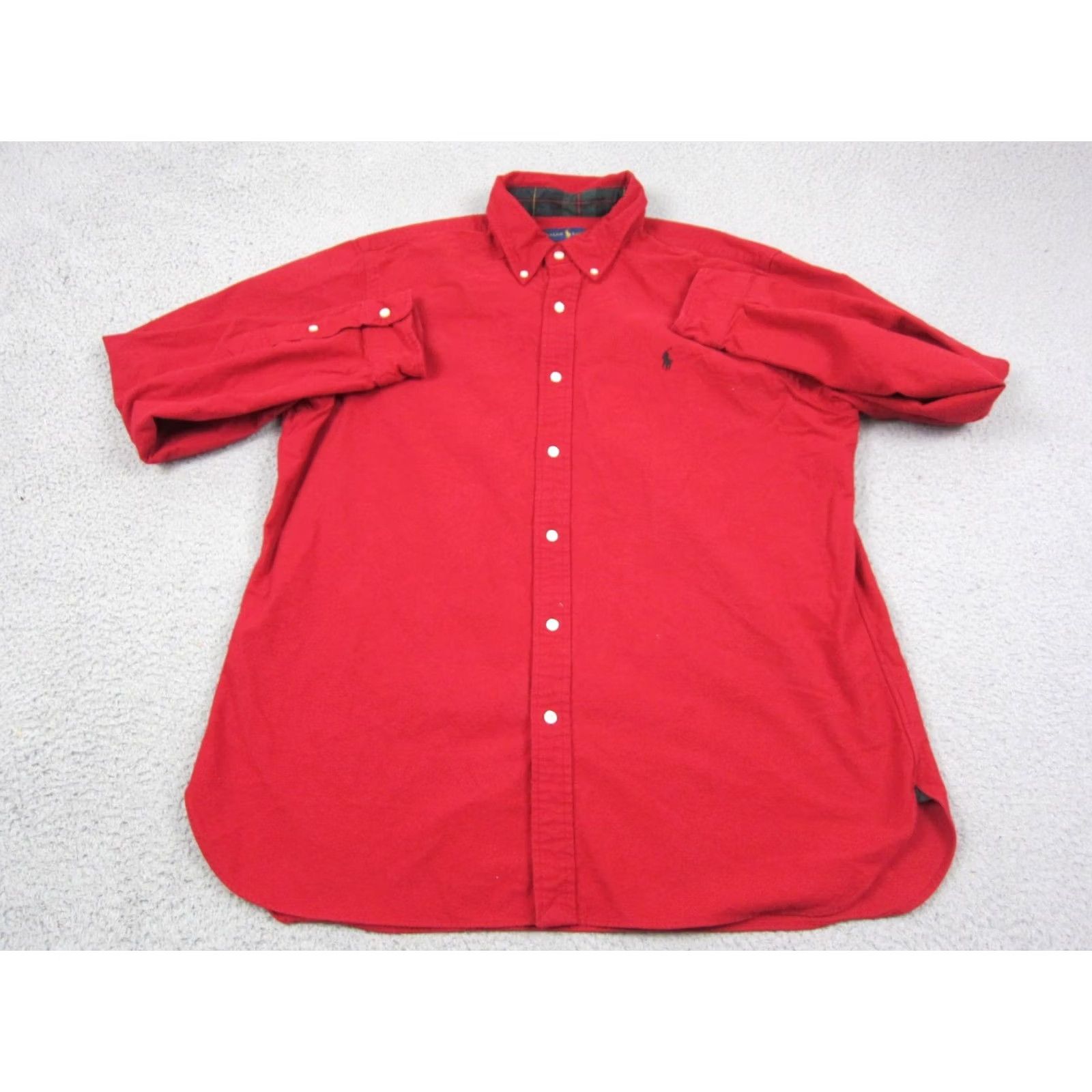 Ralph Lauren Ralph Lauren Shirt Mens XL Button-Down Oxford Red Blue Pony Classic 90s Size US XL / EU 56 / 4 - 2 Thumbnail