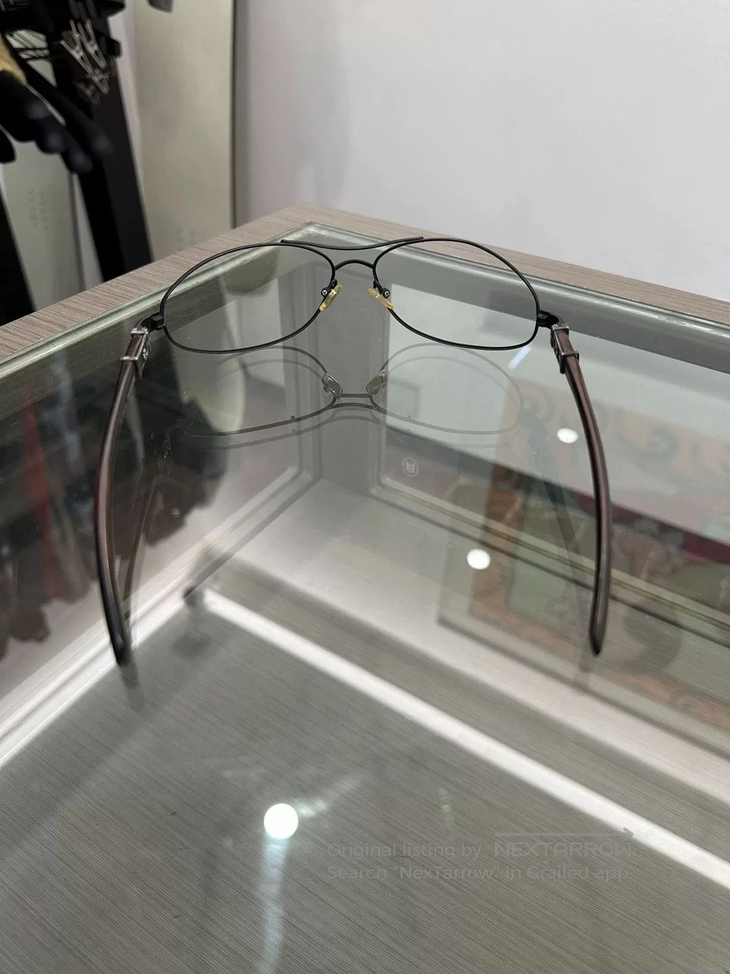 Chrome Hearts Chrome Hearts Side Silver Cross Wood Glasses. Size ONE SIZE - 4 Thumbnail