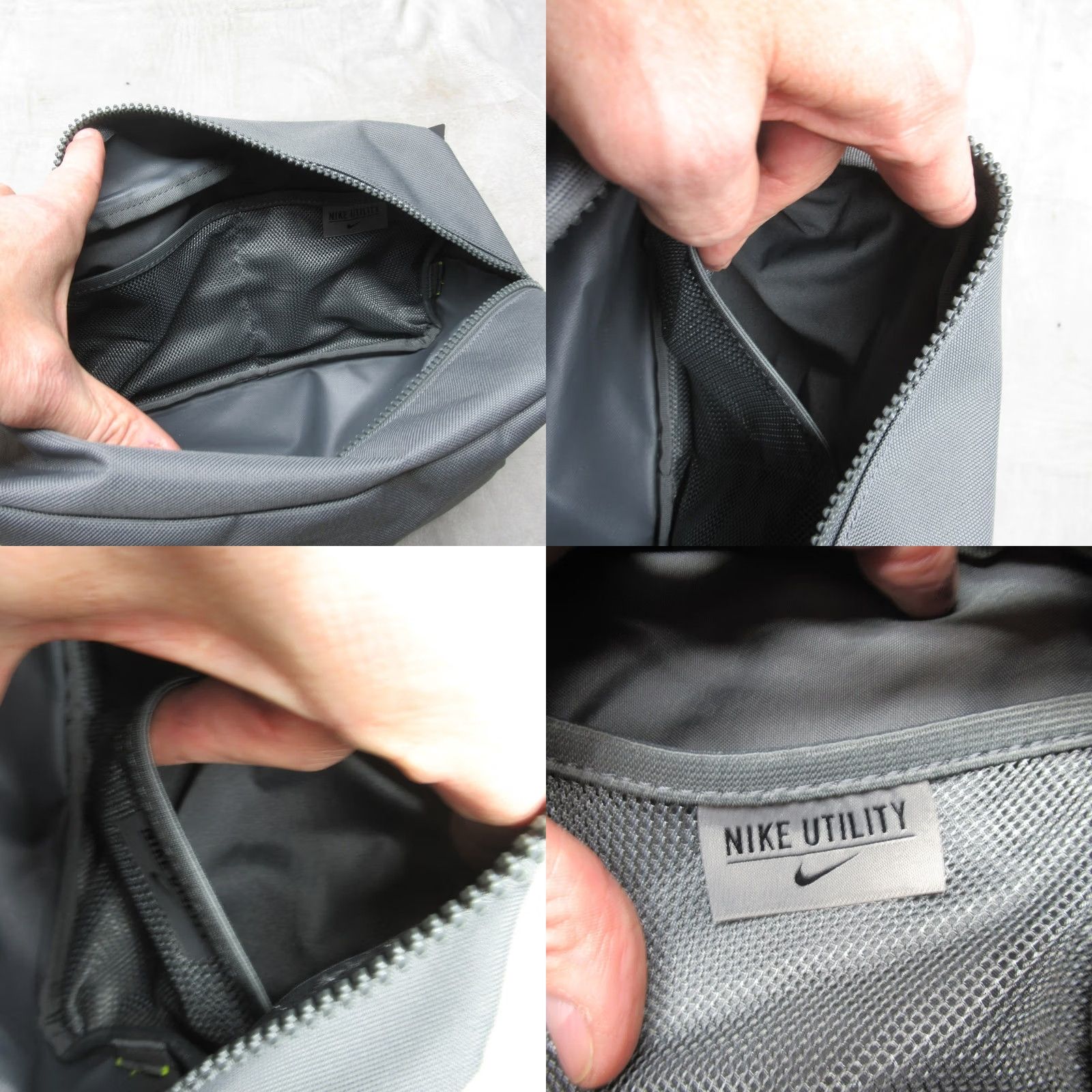 Nike Nike Utility Dopp Kit Bag Grey 900 Denier Zip Front Pocket Water Resistant Nylon Travel Men Misc Size ONE SIZE - 9 Thumbnail