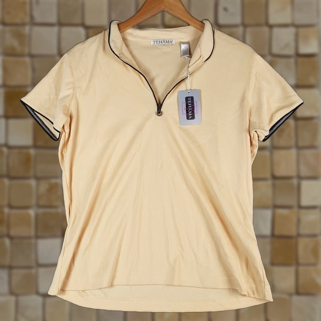 Vintage VINTAGE Tehama Lightweight Breathable 1/4 Zip Womens Size L Outdoor Hiking T Shirt Top Athletic Yellow Size L / US 10 / IT 46 - 1 Thumbnail