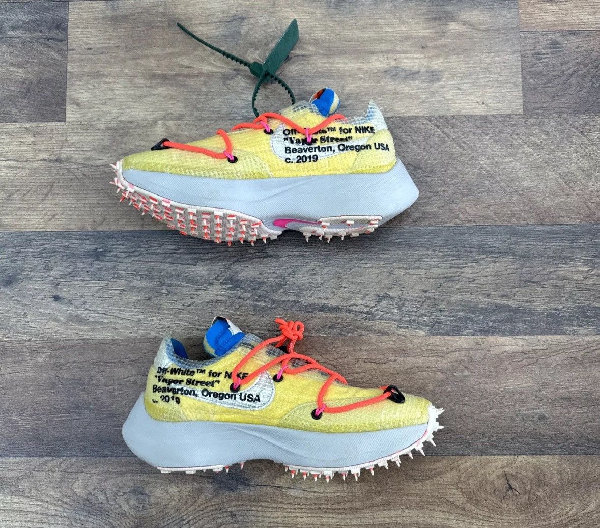 Nike × Off-White Nike Vapor Street x Off-White Low Tour Yellow W Size US 5 / IT 35 - 3 Thumbnail