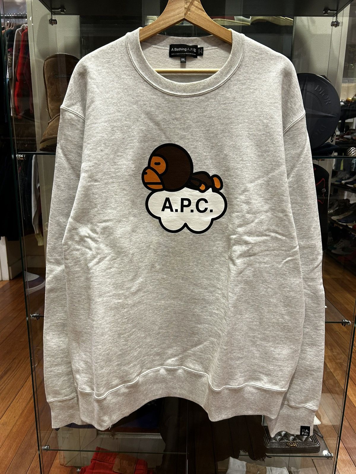 Bape Bape X APC Crewneck Size US XXL / EU 58 / 5 - 1 Thumbnail