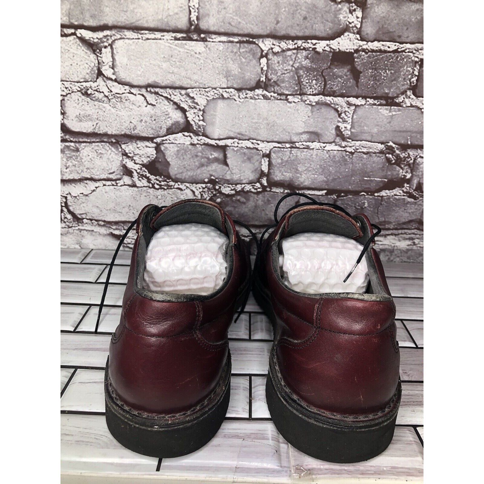 L.L. Bean L.L Bean Freeport Maine Red Leather Oxfords Lace Up Shoes Me Size US 10 / EU 43 - 4 Thumbnail