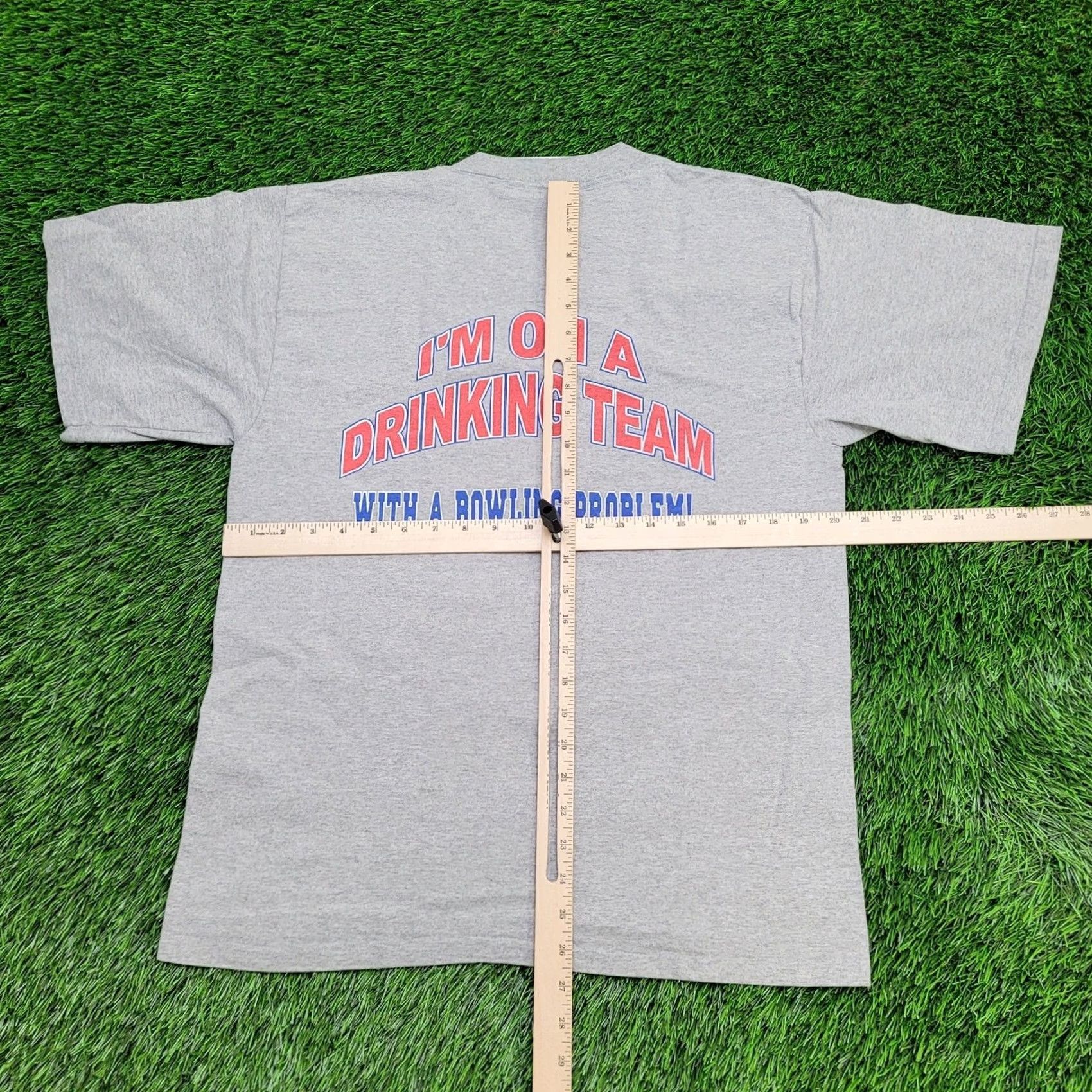 Vintage VINTAGE 90s Bowling Shirt Funny Drunk Bowling Shirt M/L USA Shirt Mens 90s Graphic Tee Size US L / EU 52-54 / 3 - 3 Thumbnail