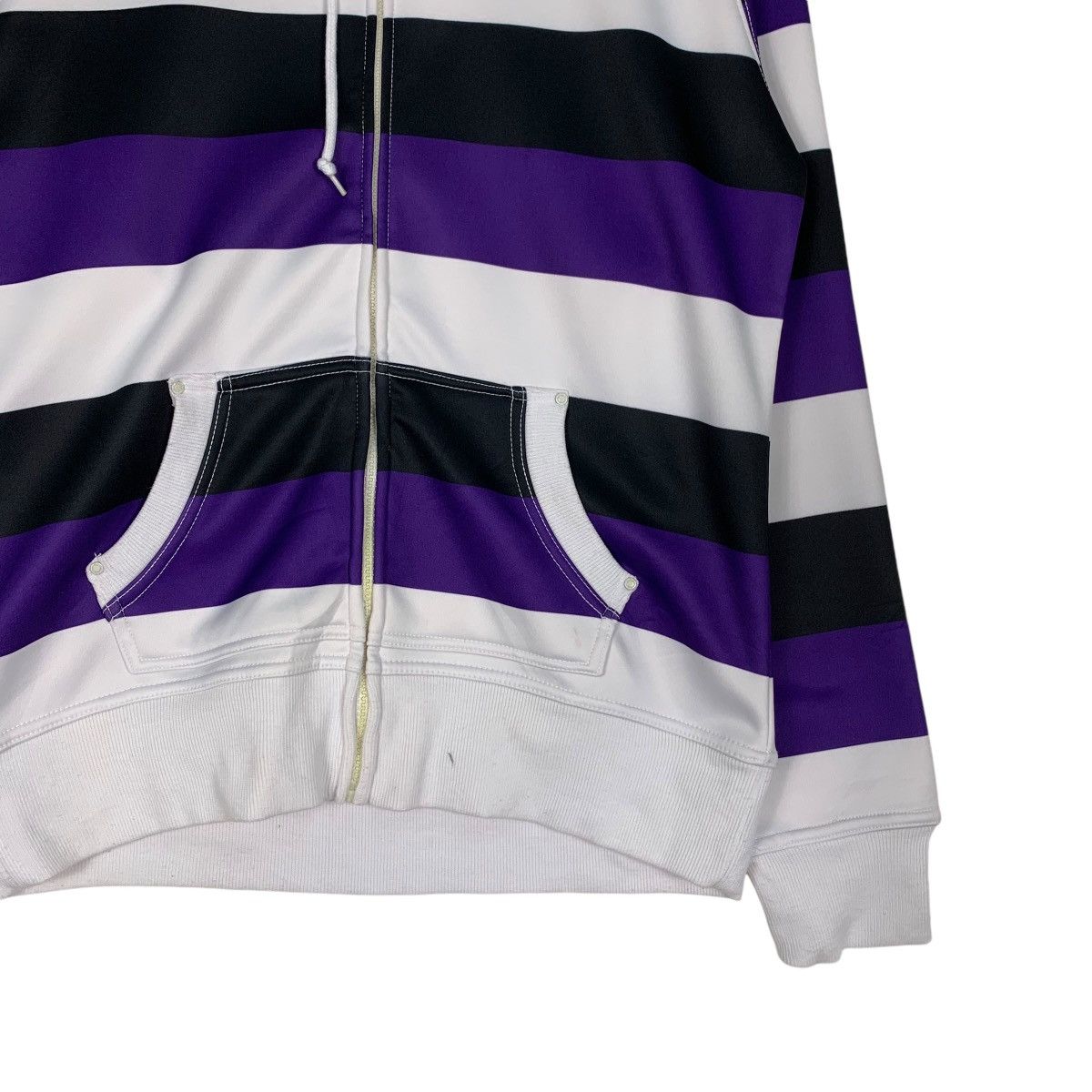 Empyre EMPYRE Striped Zipper Hoodies Sweatshirt #1249-C56 Size US L / EU 52-54 / 3 - 4 Thumbnail