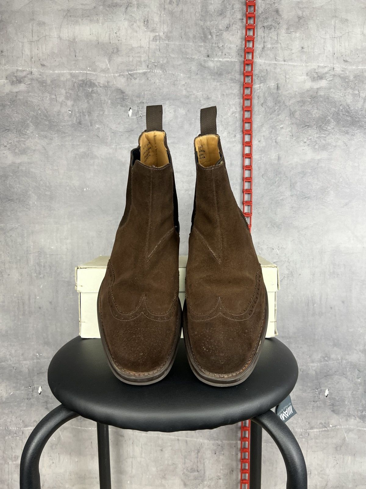 Church's Church's Brown Suede Chelsea Boots Shoes UK 9 F US 10 EU 43 Size US 10 / EU 43 - 3 Thumbnail