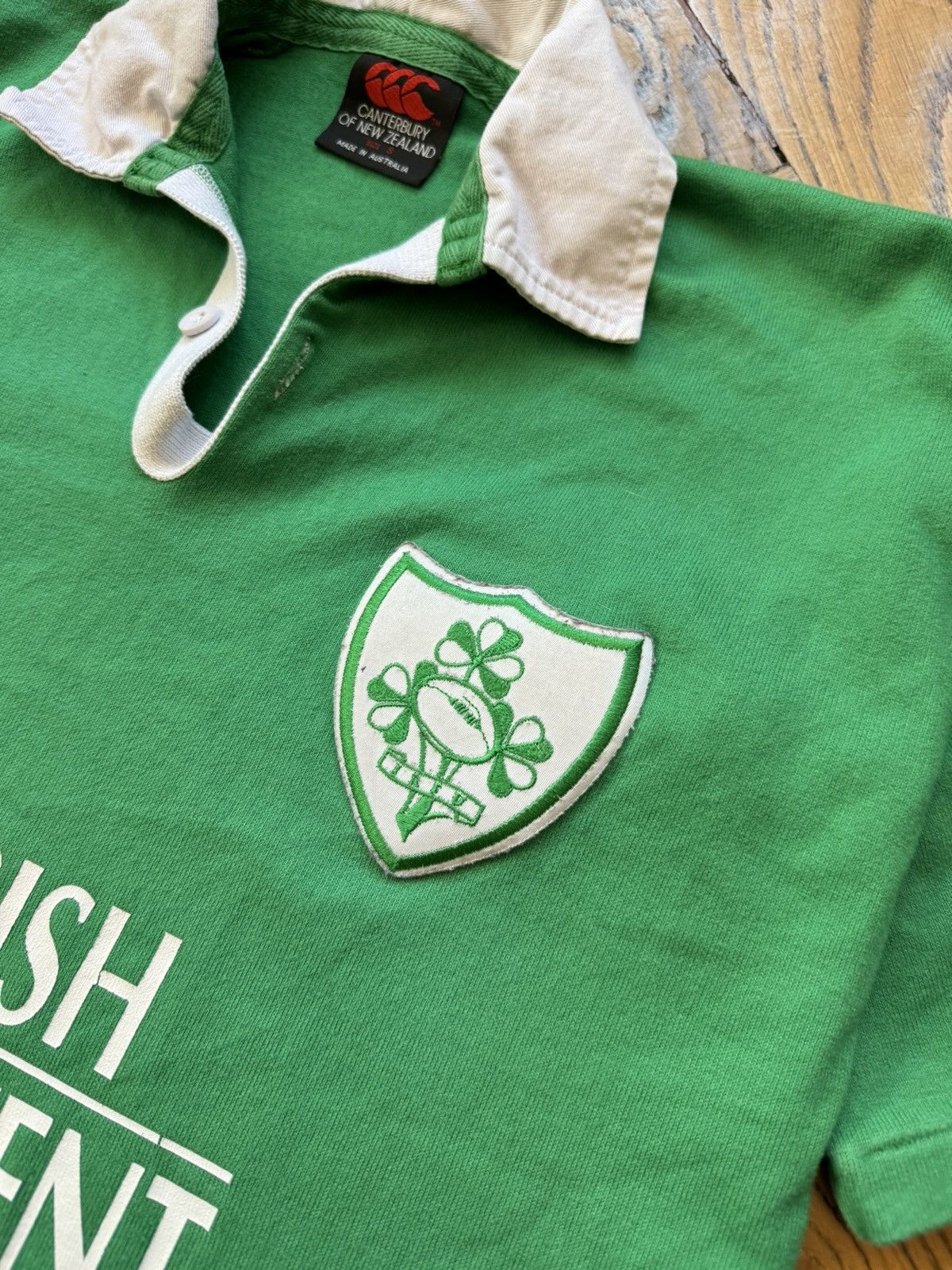 Canterbury of New Zealand Vintage Ireland Rugby Shirt Irish Permanent Jersey T Shirt Size US S / EU 44-46 / 1 - 3 Thumbnail