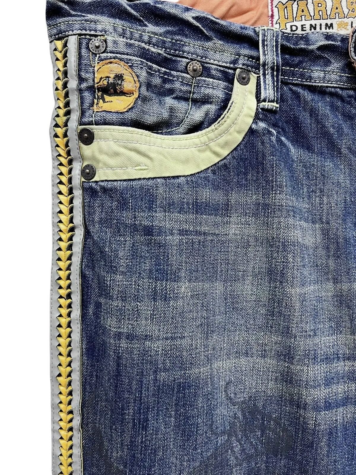 Parasuco PUNK FLARE🔥PARASUCO DENIM LEGEND Distressed Tribal Jeans💥 Size US 33 - 7 Thumbnail
