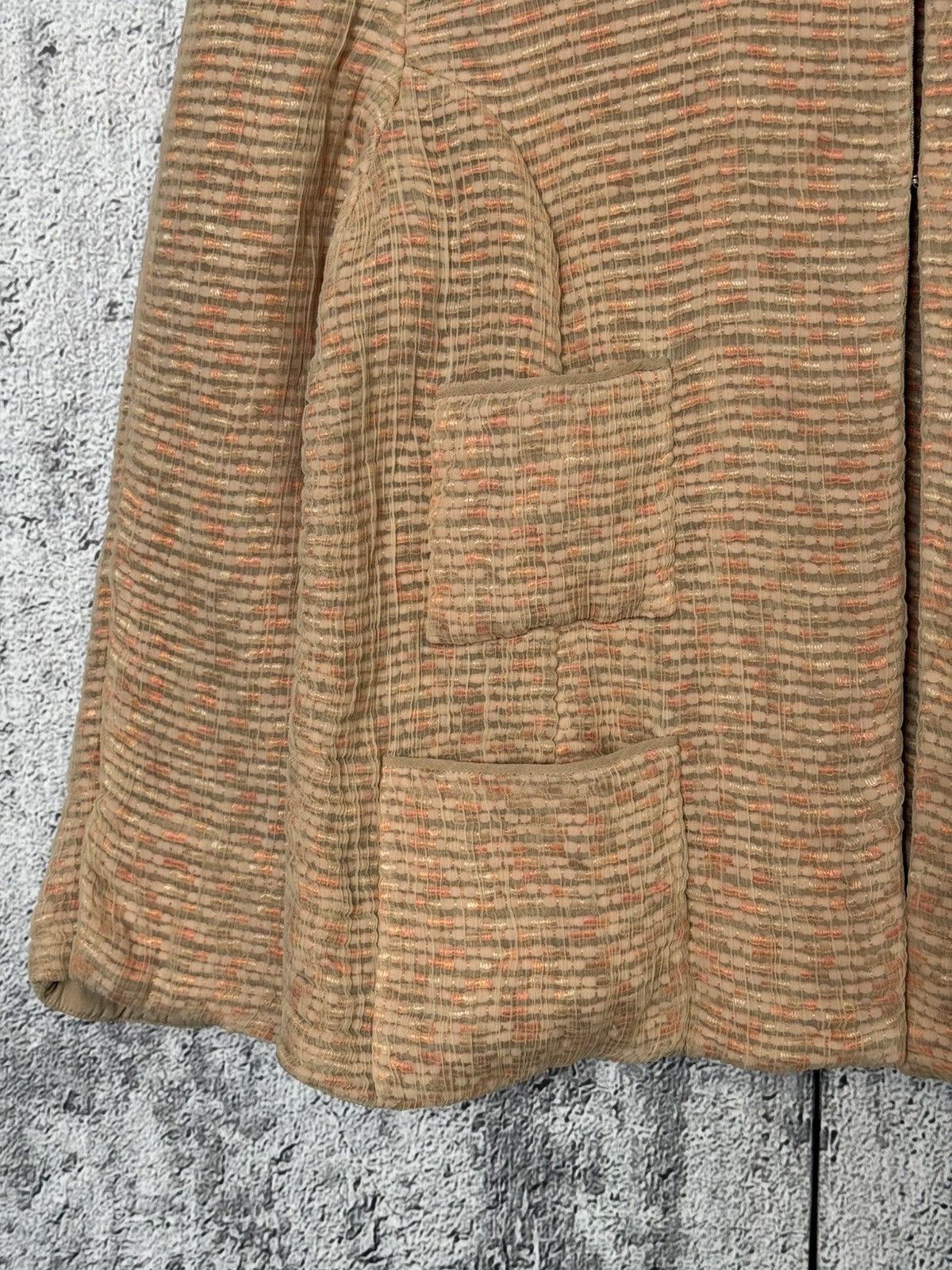 Marc Jacobs Marc Jacobs Textured Silk Blend Jacket Beige Pink Blazer Size M / US 6-8 / IT 42-44 - 4 Thumbnail