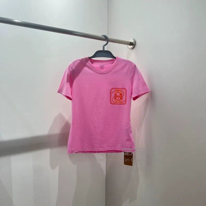 Hermes Hermes Hermes Pig Nose Pattern Printed T-shirt Size XS / US 0-2 / IT 36-38 - 1 Thumbnail