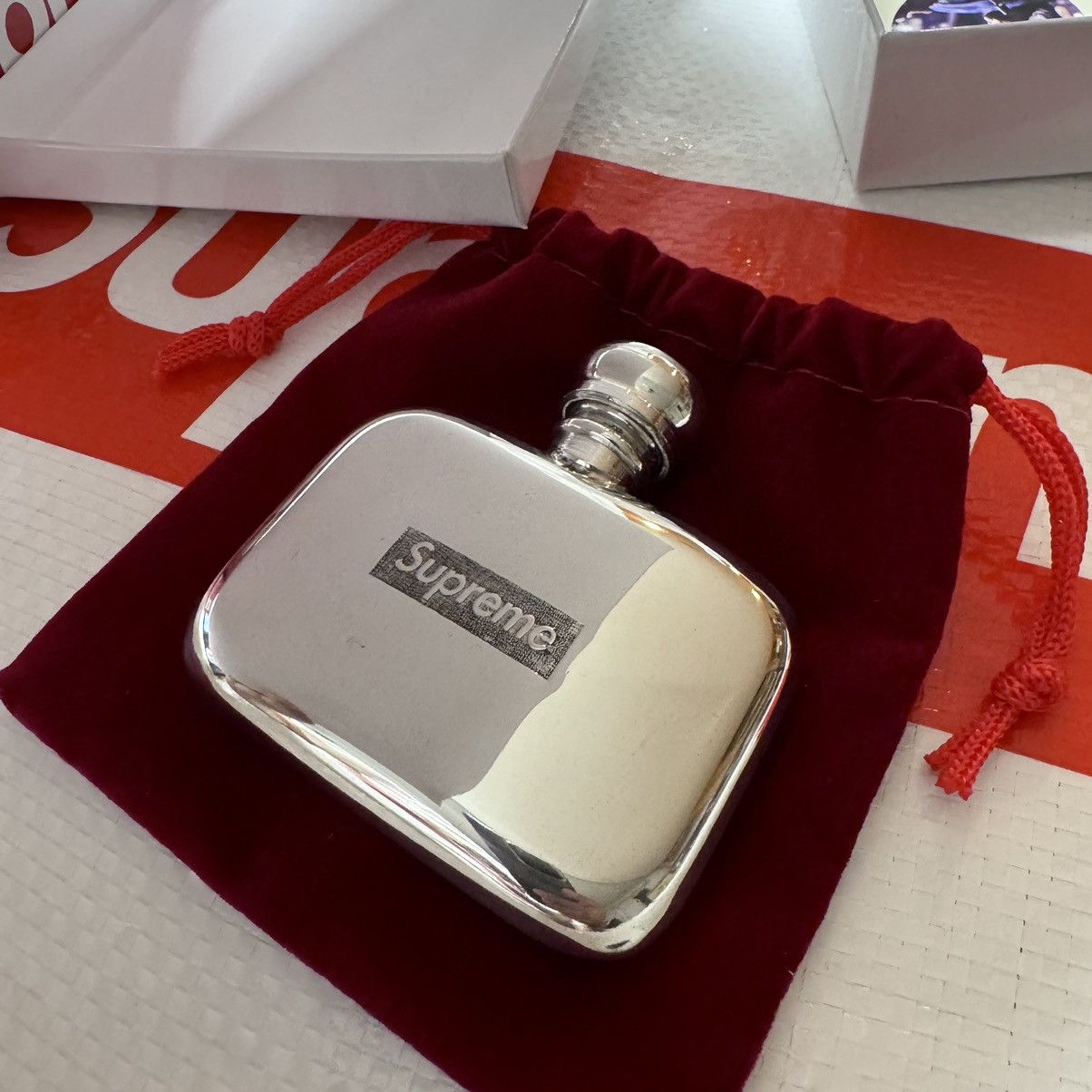 Supreme Supreme pewter mini flask silver | Grailed