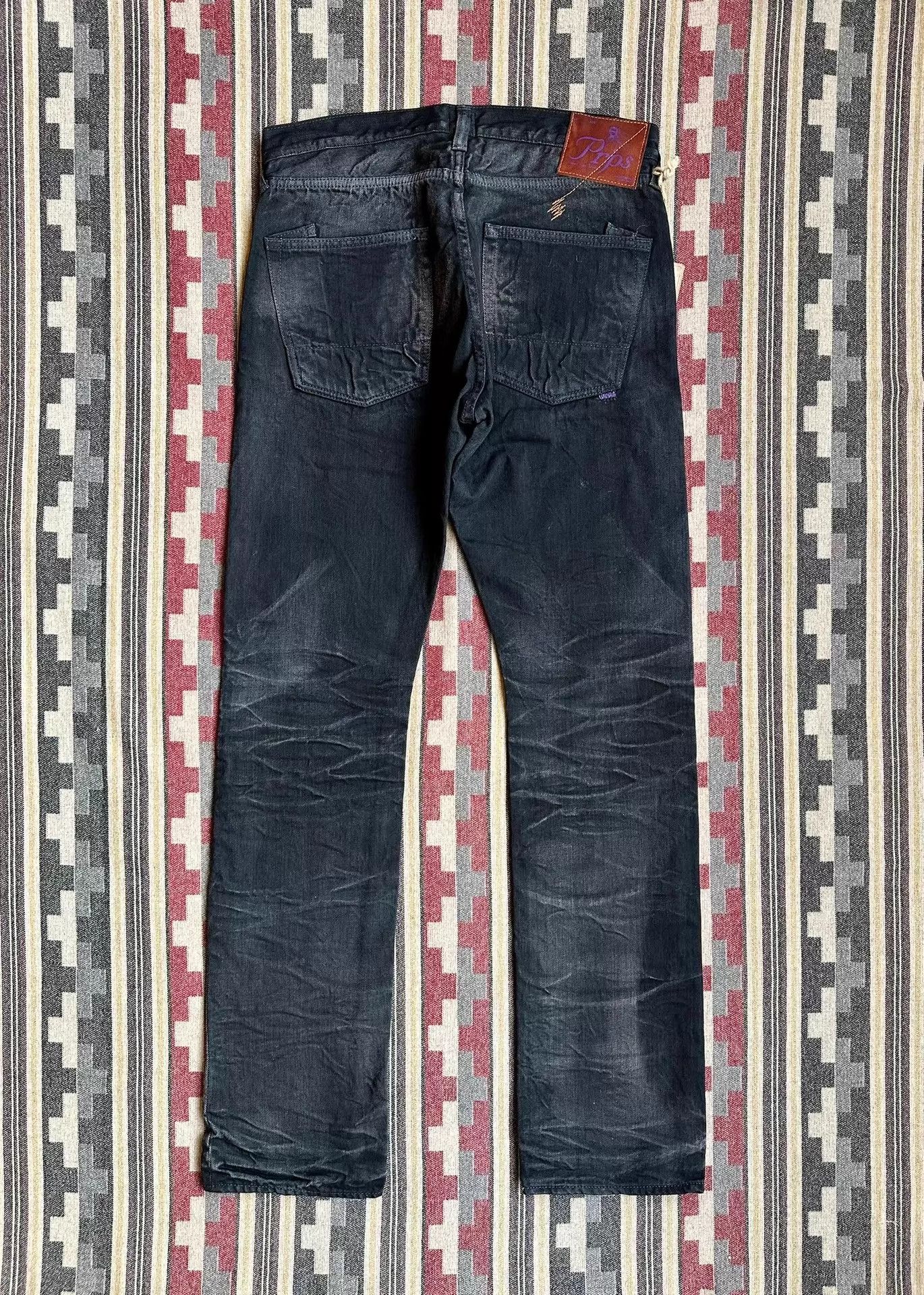 Prps Prps Purple Vintage Black Denim Whiskers Heavy Wash Japan Size US 34 / EU 50 - 2 Thumbnail