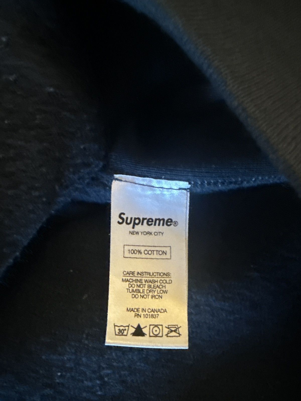 Supreme Supreme 2016 navy box logo hoodie Size US XL / EU 56 / 4 - 4 Thumbnail