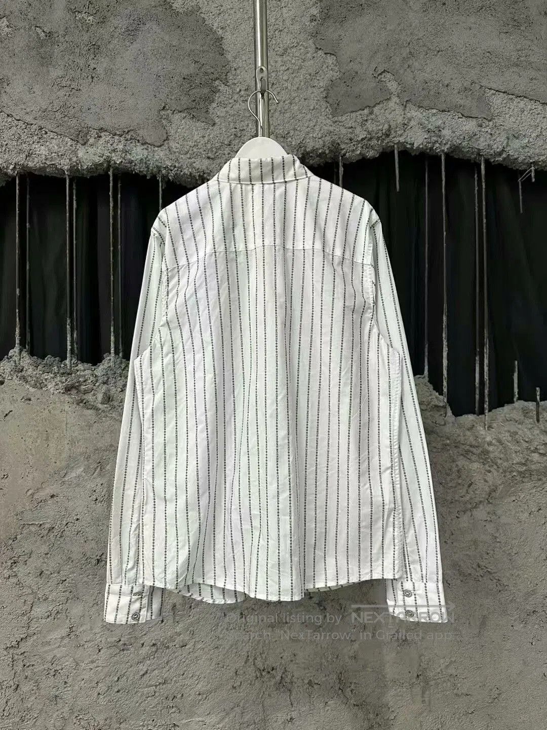 Chrome Hearts chrome hearts striped long sleeve shirt. Size US M / EU 48-50 / 2 - 2 Thumbnail