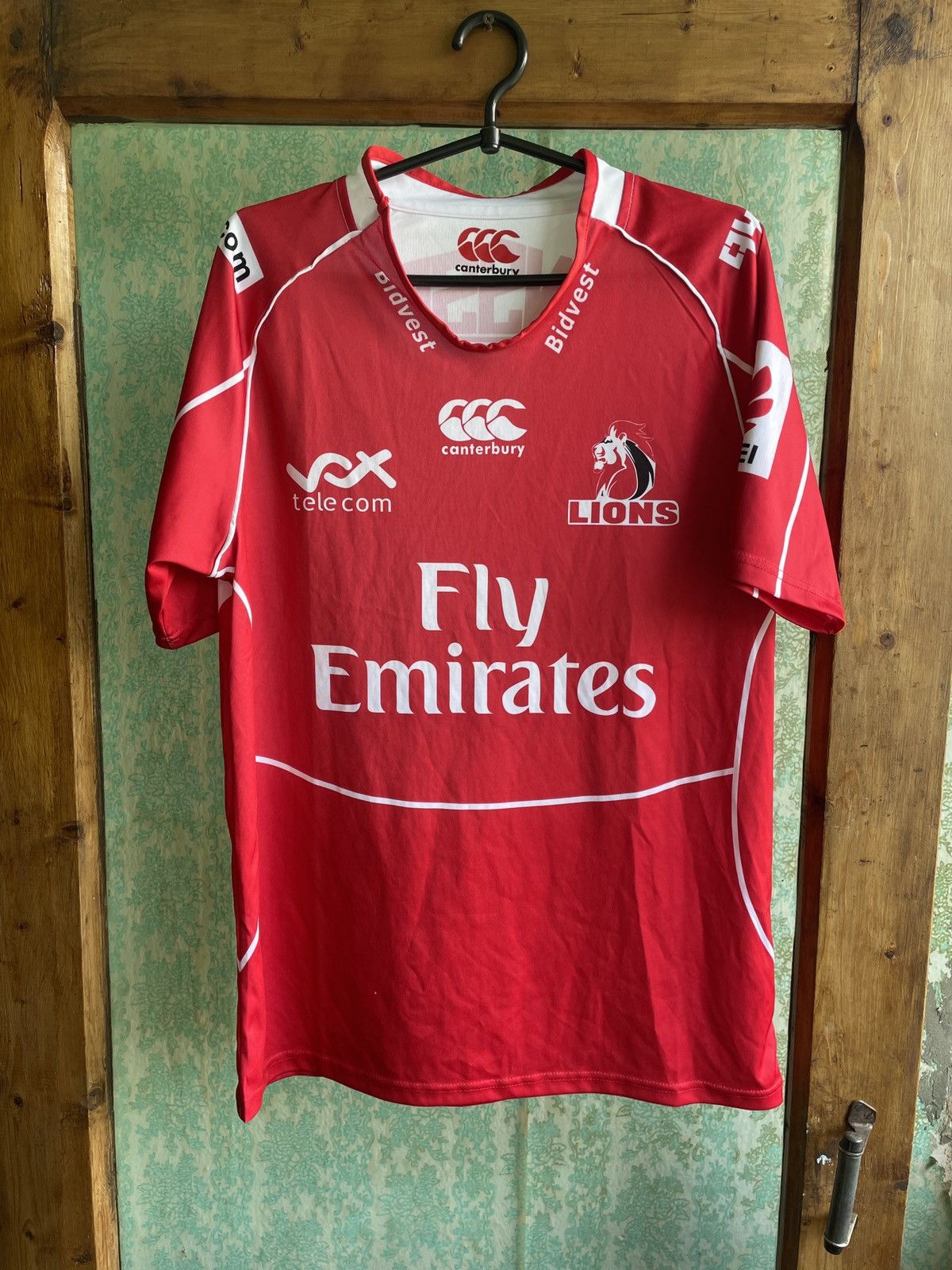 Canterbury of New Zealand Canterbury Lions Rugby Jersey Fly Emirates South Africa Size US XL / EU 56 / 4 - 1 Thumbnail