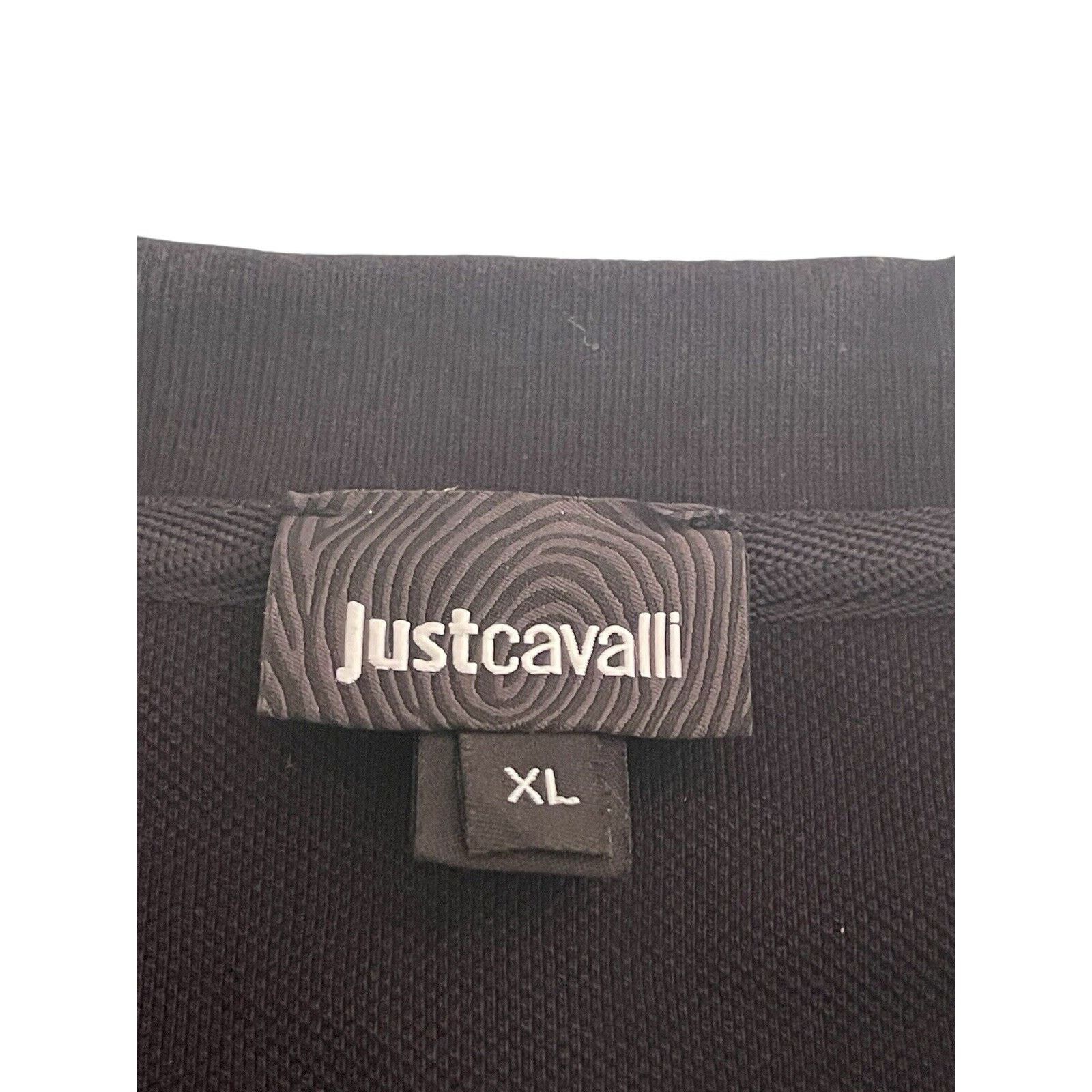 Just Cavalli Just Cavalli Men’s Polo Short Black Onyx Logo Size XL Size US XL / EU 56 / 4 - 7 Thumbnail