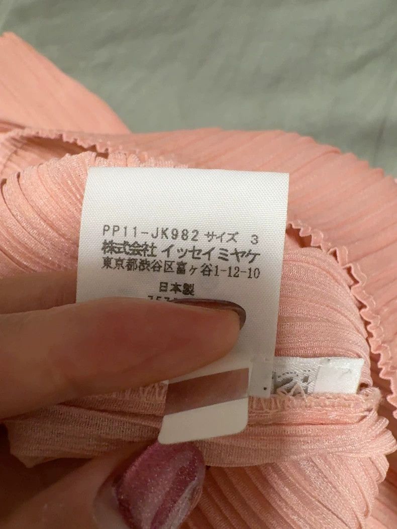 Issey Miyake Issey Miyake size:3 Pink pleated long-sleeved top Size XS / US 0-2 / IT 36-38 - 2 Thumbnail