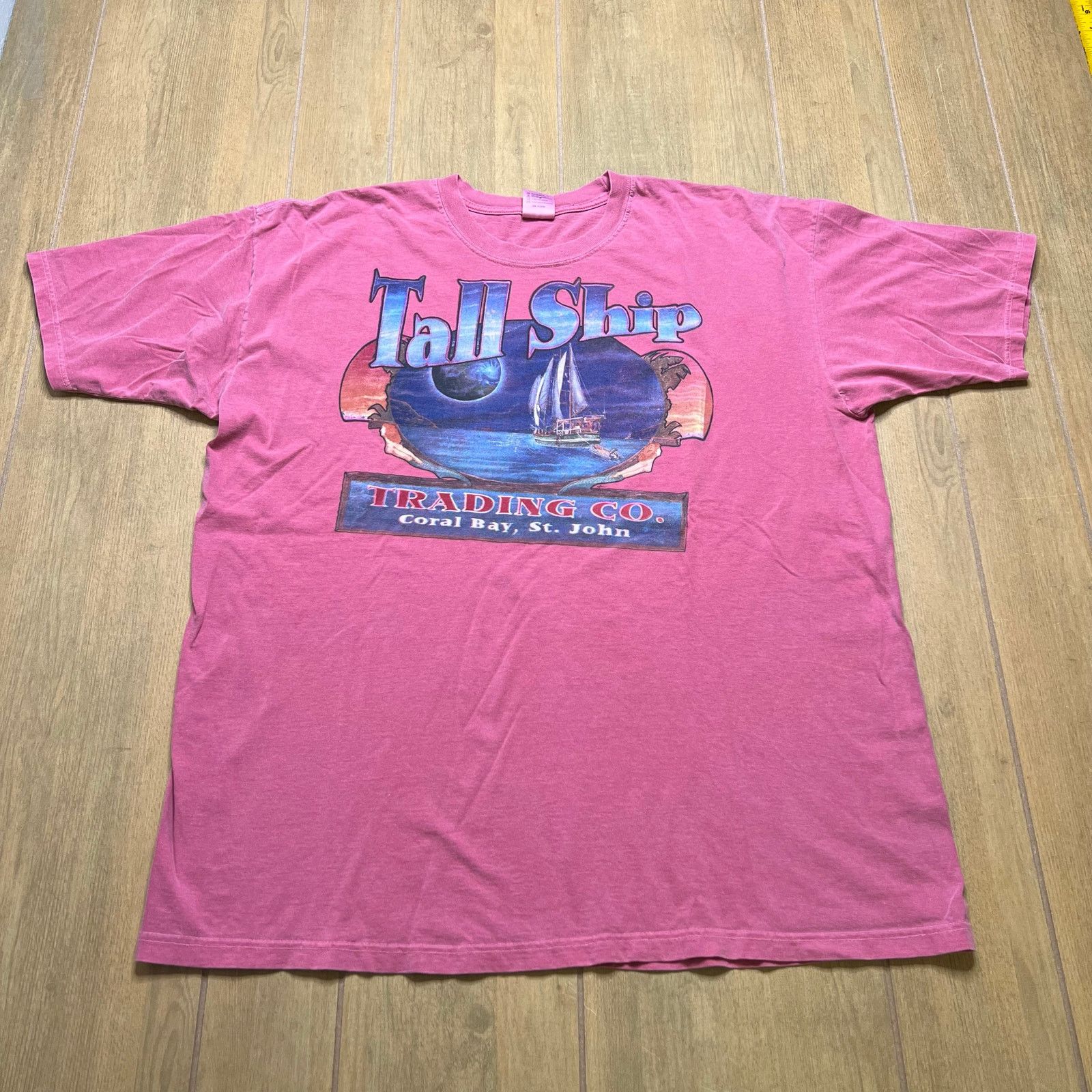 Vintage Vintage Tall Ship Trading Co Coral Bay St John T-shirt XL Size US XL / EU 56 / 4 - 1 Thumbnail