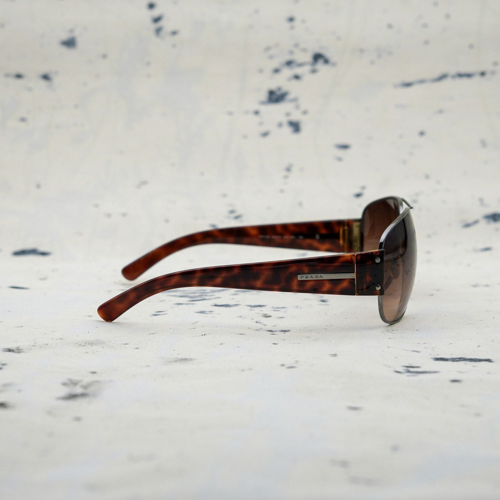 Prada Prada gradient brown aviator silver logo sunglasses Size ONE SIZE - 3 Thumbnail