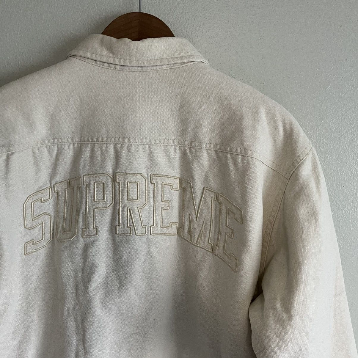 Supreme Pile Lined Denim Shirt Size US L / EU 52-54 / 3 - 6 Thumbnail