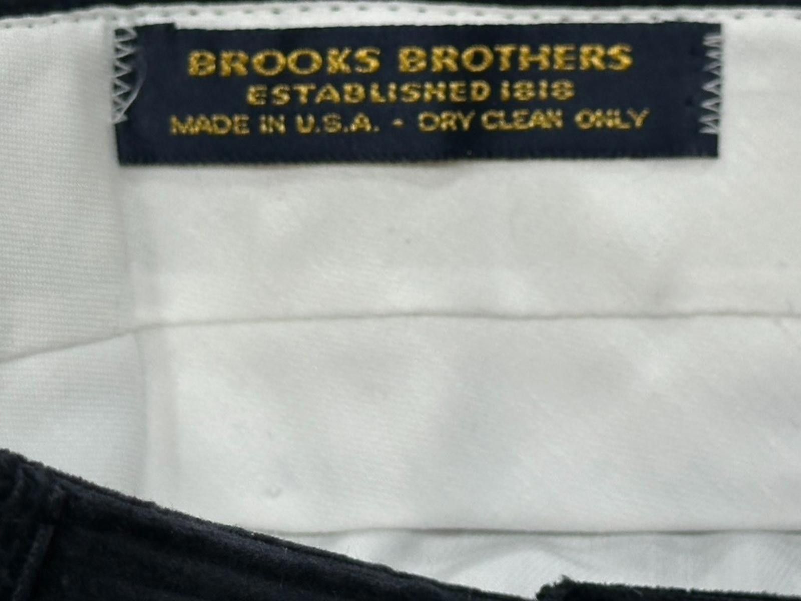 Brooks Brothers Brooks Brothers Pleated Corduroy Dress Pants Black 40/32 Size US 40 / EU 56 - 3 Thumbnail