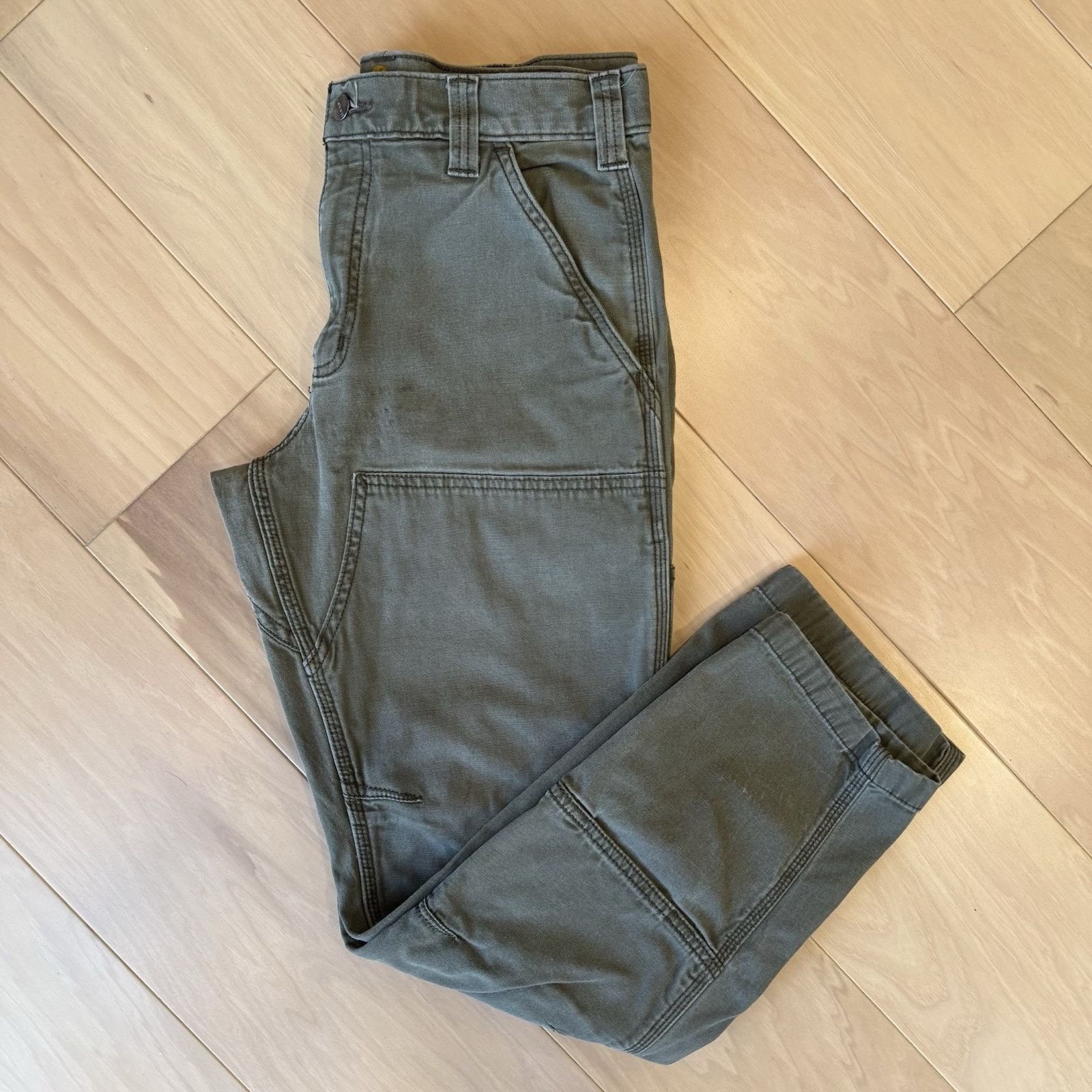 Carhartt Carhartt Double Knee Pants 32 Green Workwear Carpenters WIP Size US 32 / EU 48 - 2 Thumbnail