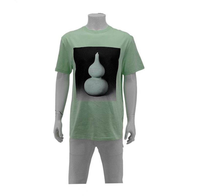 Loewe Loewe Men's Summer Green Cotton T-Shirt 0089 Size US S / EU 44-46 / 1 - 1 Thumbnail