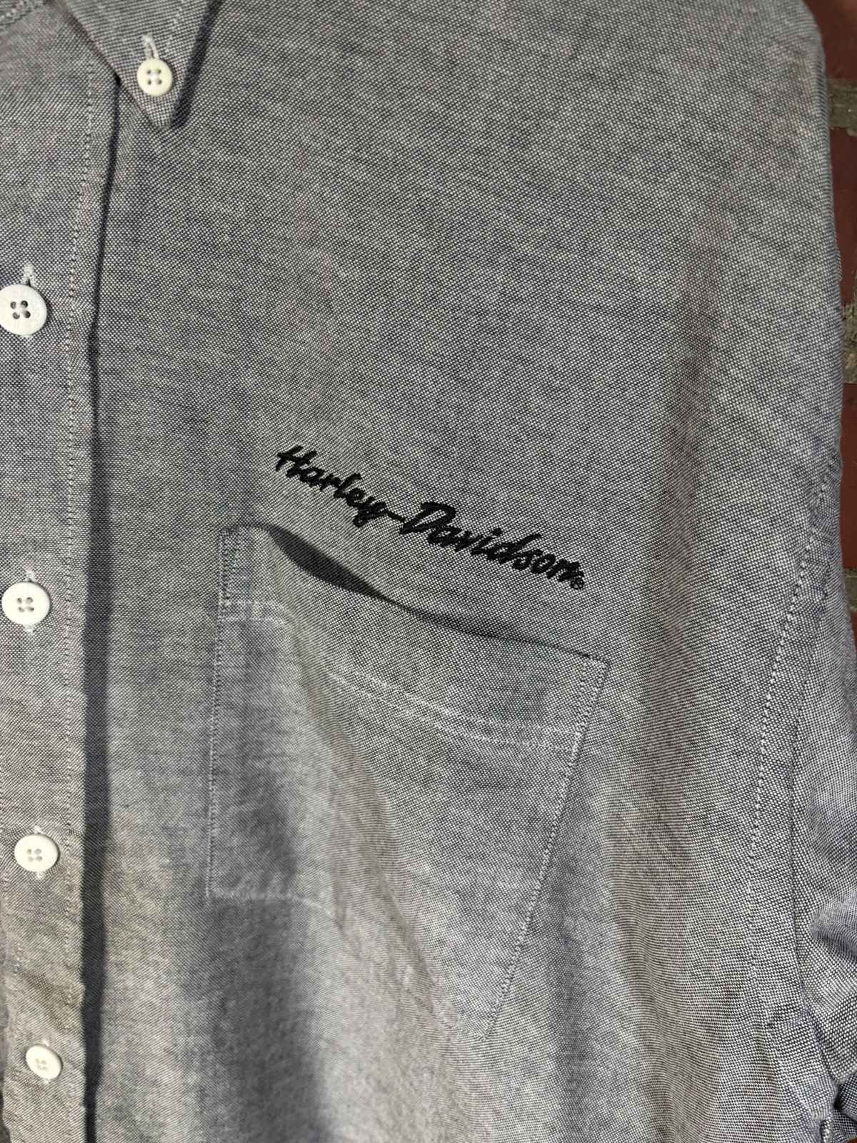 Harley Davidson Harley Davidson Mens Button Down Shirt Casual Biker Large Size US L / EU 52-54 / 3 - 3 Thumbnail