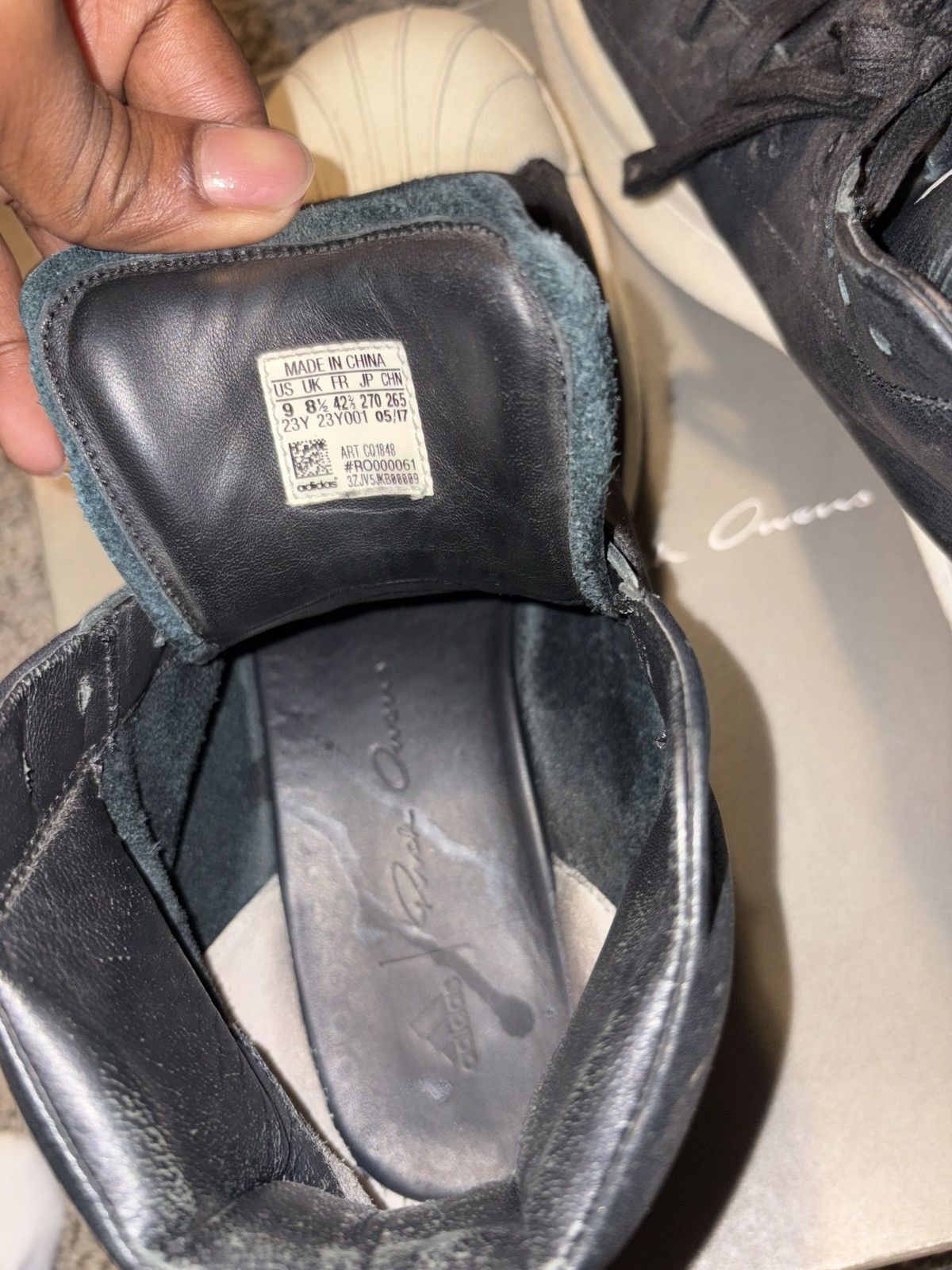 Rick Owens Drkshdw Rick Owens x Adidas Size US 9 / EU 42 - 2 Thumbnail