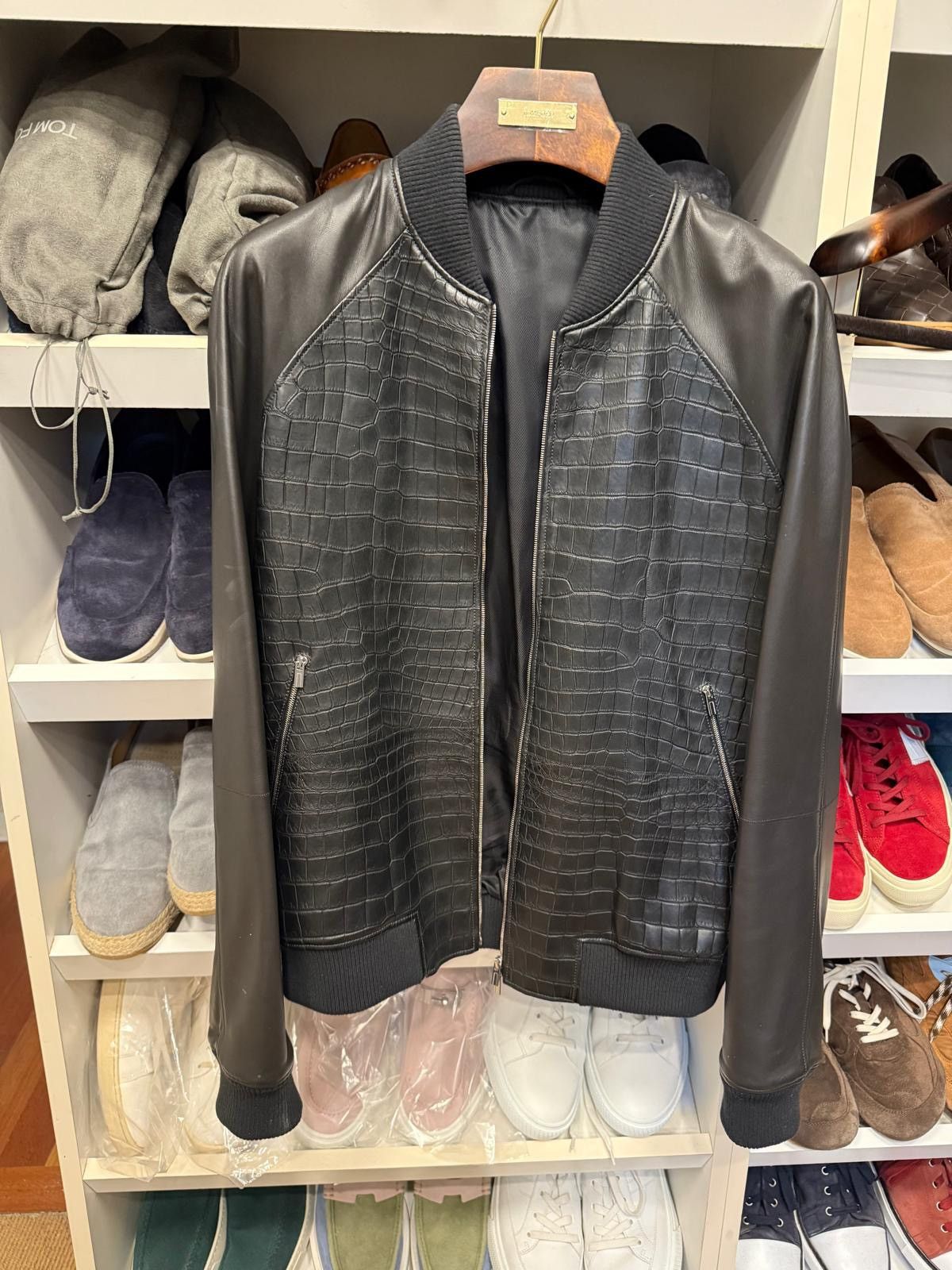 Hermes Hermes Rare Crocodile Bomber Jacket Size US M / EU 48-50 / 2 - 7 Thumbnail